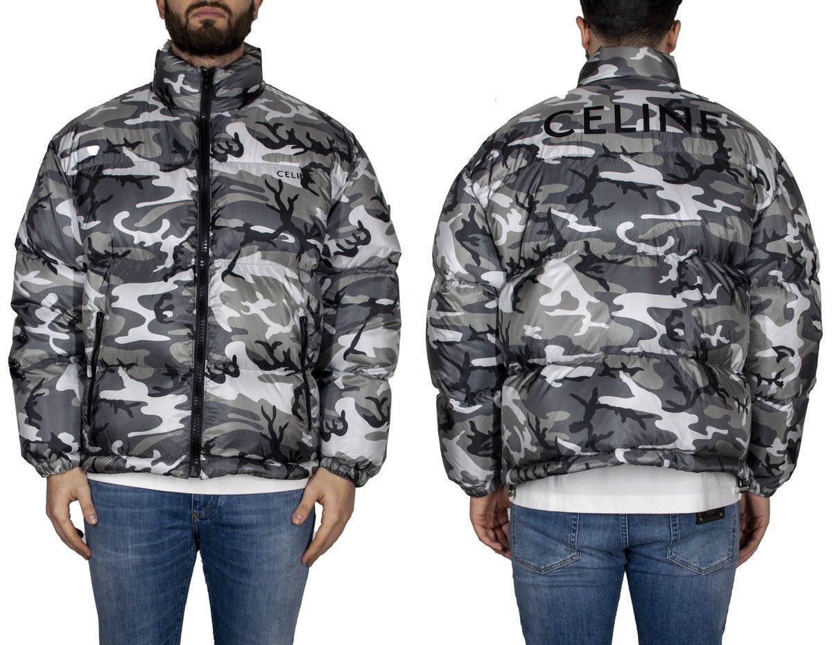 Celine × Hedi Slimane FW22 Grey Camo Short Down Jacket sz44 & 50 Size US M / EU 48-50 / 2 - 16 Thumbnail