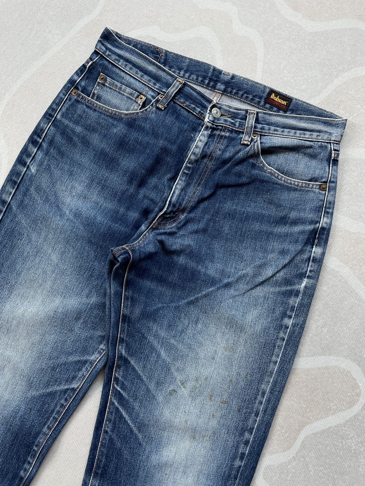 Japanese Brand Bobson Jeans (LG135) Size US 32 / EU 48 - 3 Thumbnail