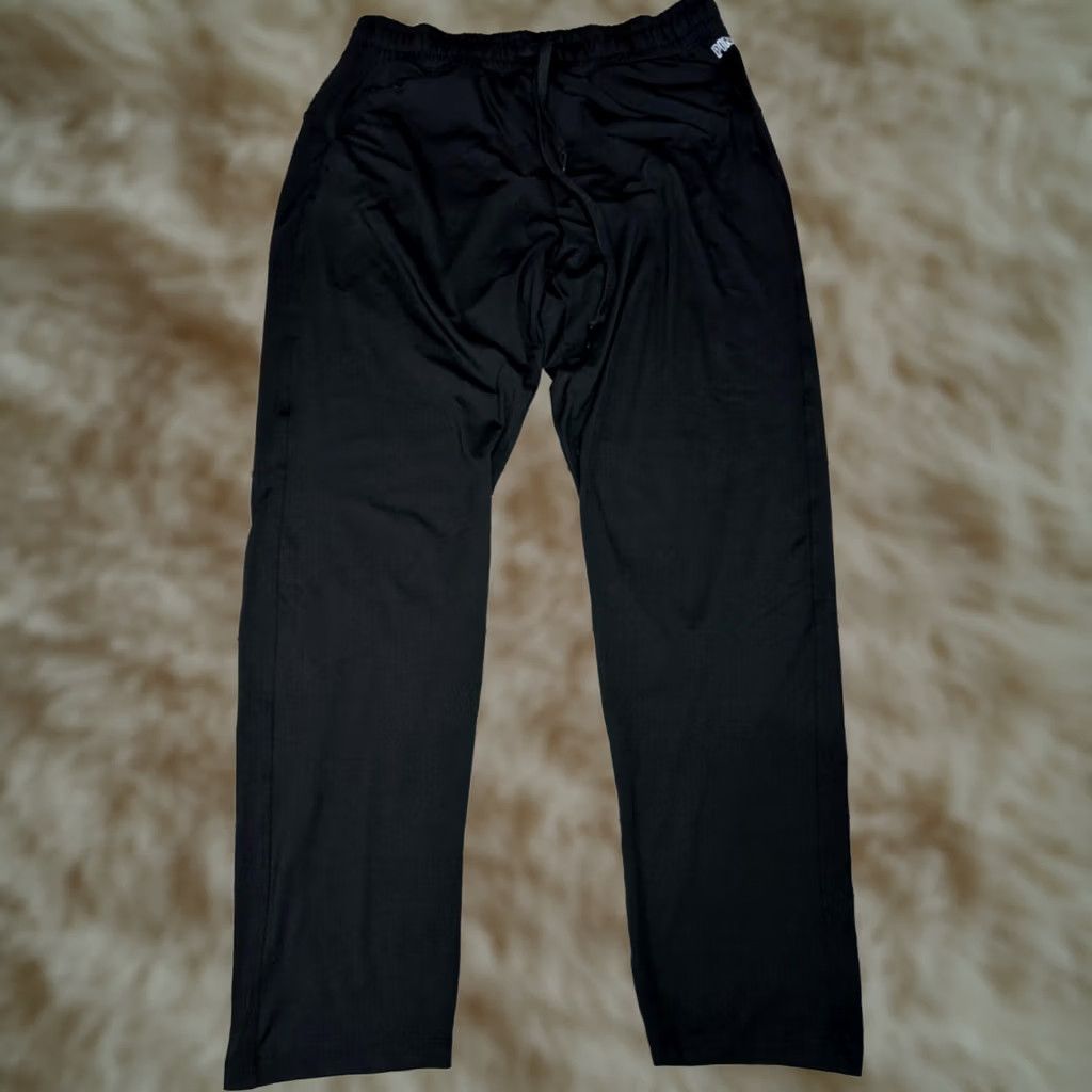 Pinko PINK Active Womens Pants Size L Black Drawstring Pull On Sweatpants Slim Leg Cat: Activewear Size 36" / US 14 / IT 50 - 1 Thumbnail