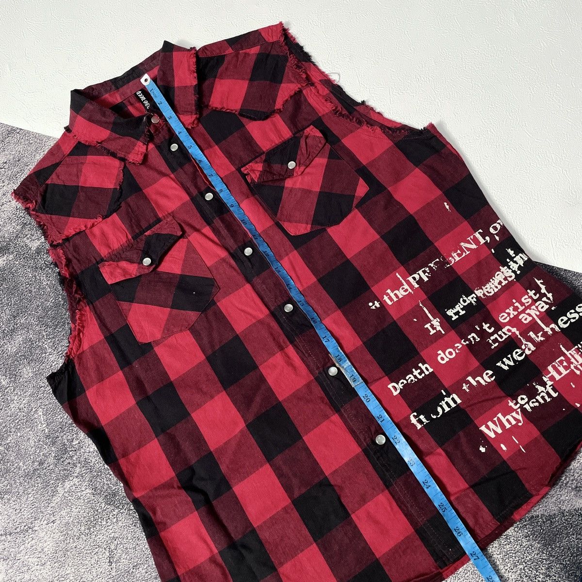 If Six Was Nine 🔥Big Deep y2k japanese punk skull poem shirt Size US L / EU 52-54 / 3 - 10 Thumbnail