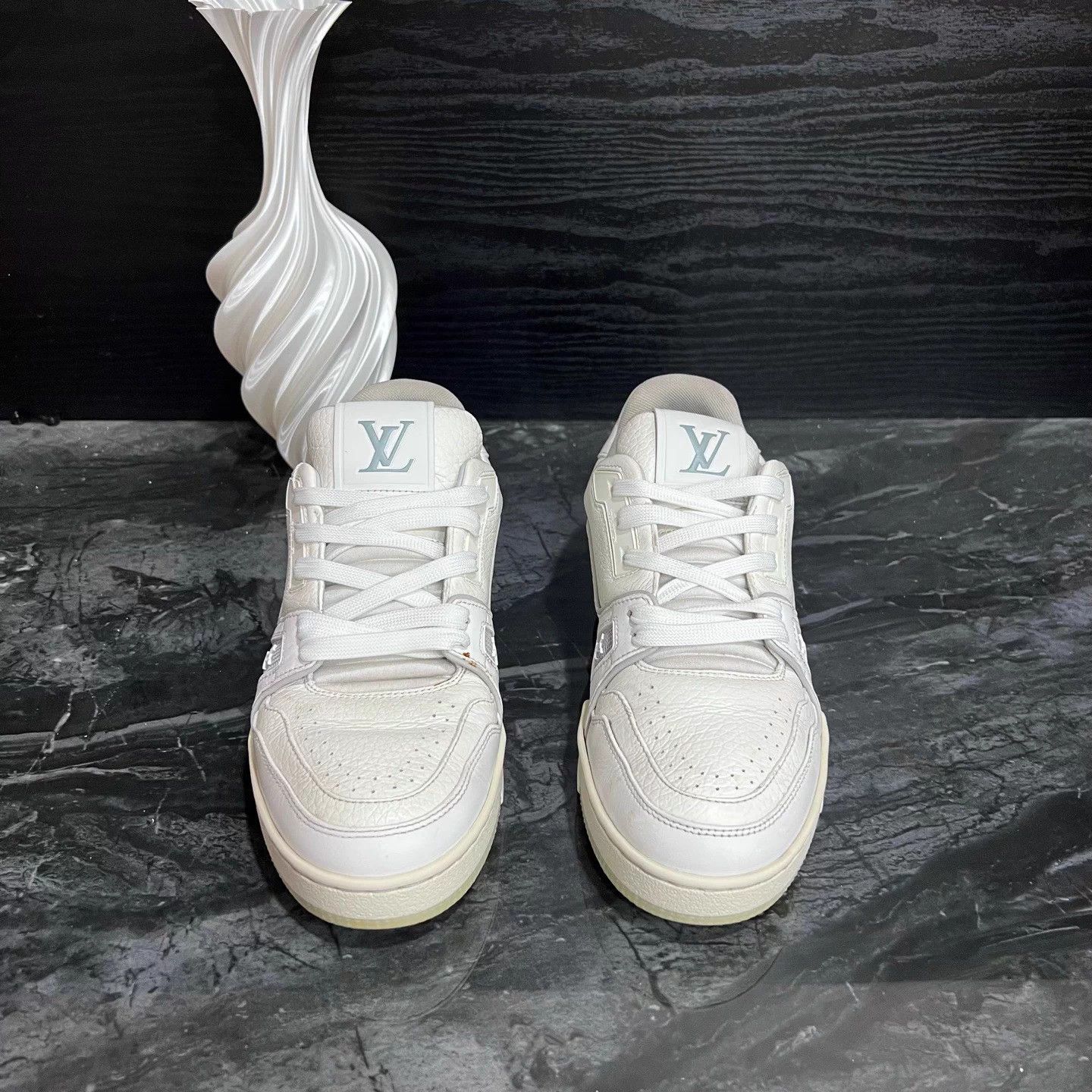 Louis Vuitton Lv Trainer White Cement 37 95 New Size US 6 / IT 36 - 2 Thumbnail