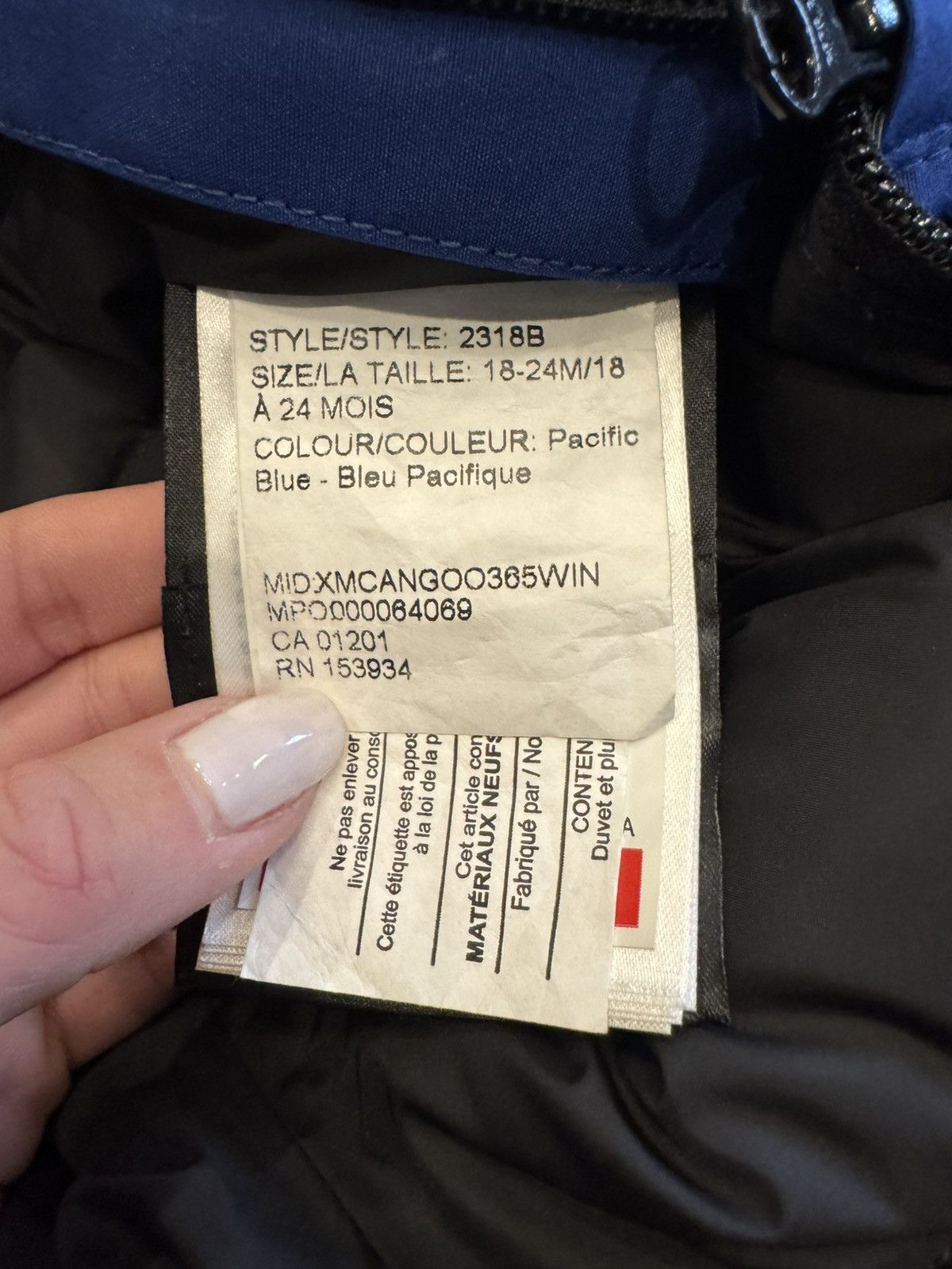 Canada Goose Baby Lamb Snowsuit Heritage Size XXS / US 00 / IT 34 - 8 Thumbnail