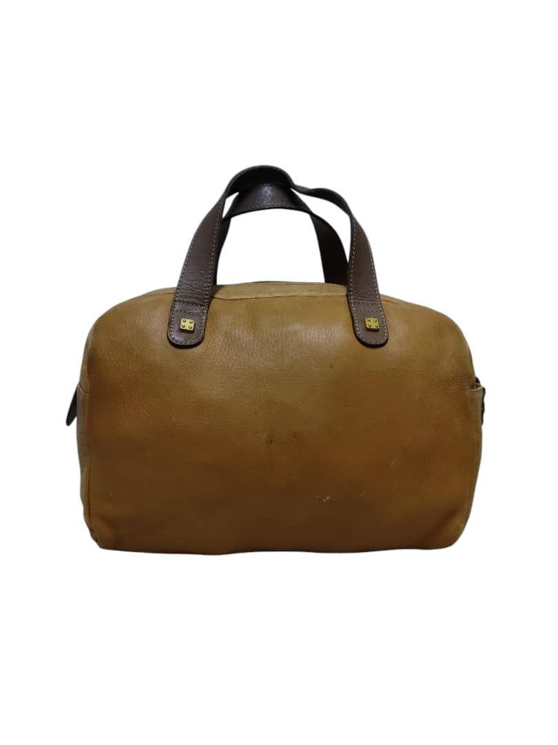 Loewe VINTAGE LOEWE Anagram Leather Handbag Boston Bag Brown Camel Size ONE SIZE - 3 Thumbnail
