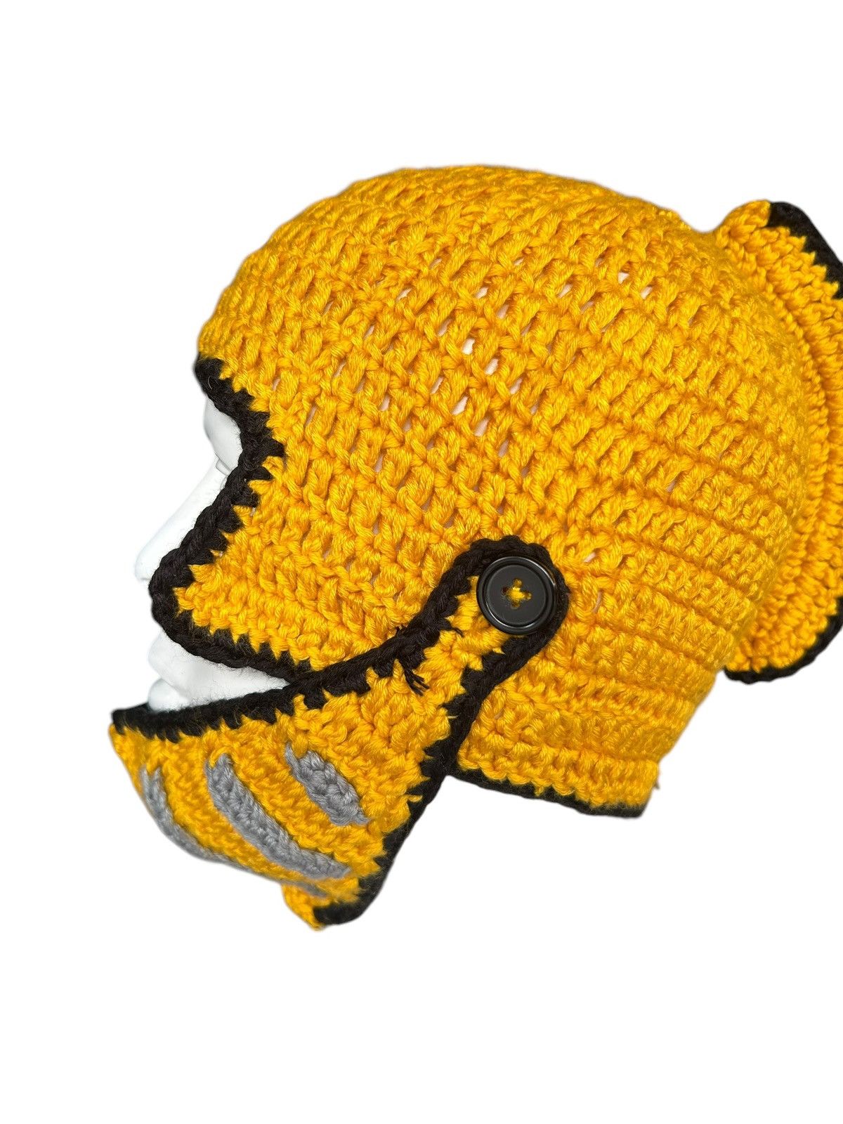 Japanese Brand × Kapital × Vintage Crochet Knitted Handmade Mohawk Rare Beanie Hats ☠️☠️ Size ONE SIZE - 8 Thumbnail