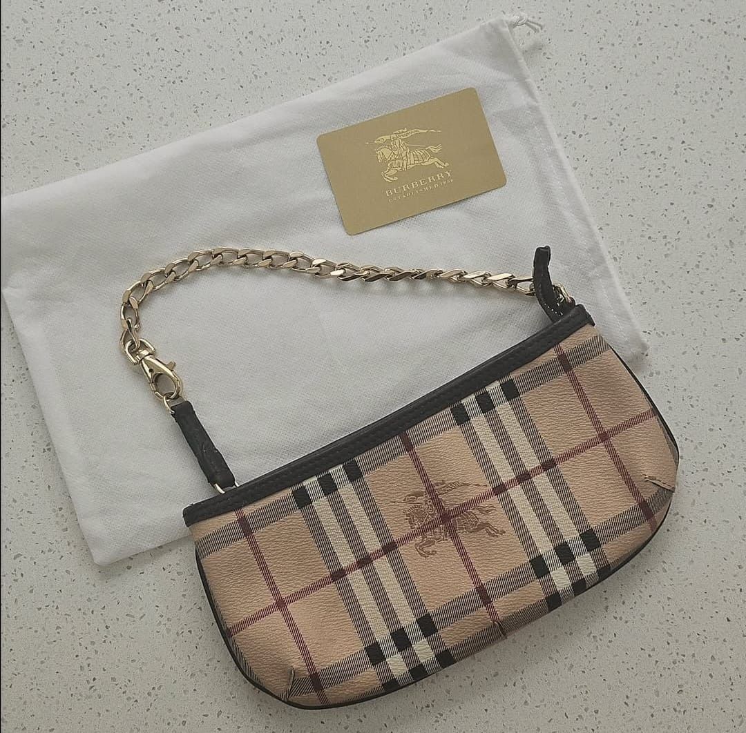 Authentic Vintage Burberry Pochette