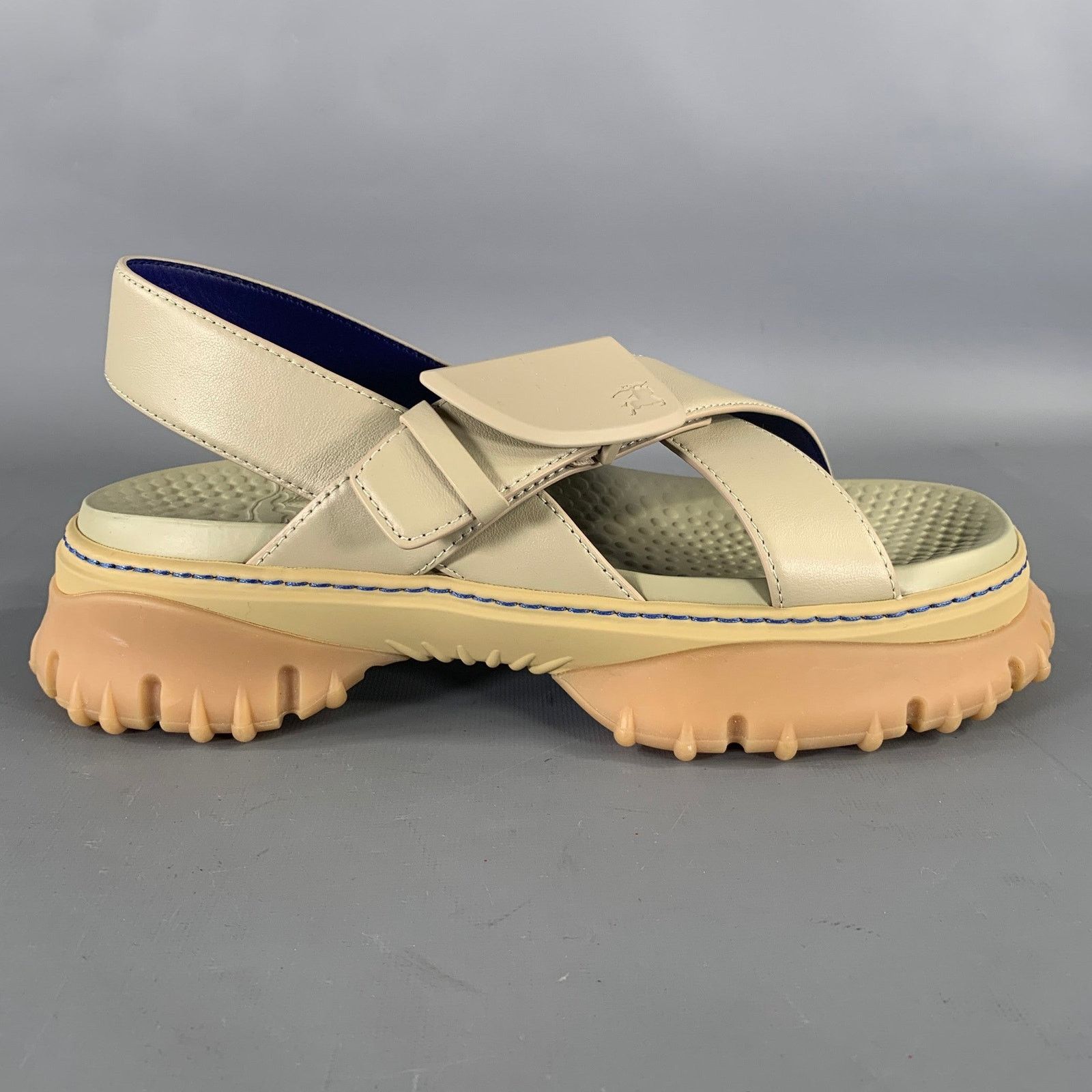 Burberry BURBERRY Size 10 Tan Leather Sandals Size US 10 / EU 43 - 2 Thumbnail