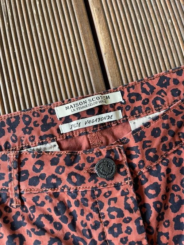 Maison Scotch × Scotch & Soda Maison Scotch Red Leopard Style Chinos Medium Size 30" / US 8 / IT 44 - 4 Thumbnail