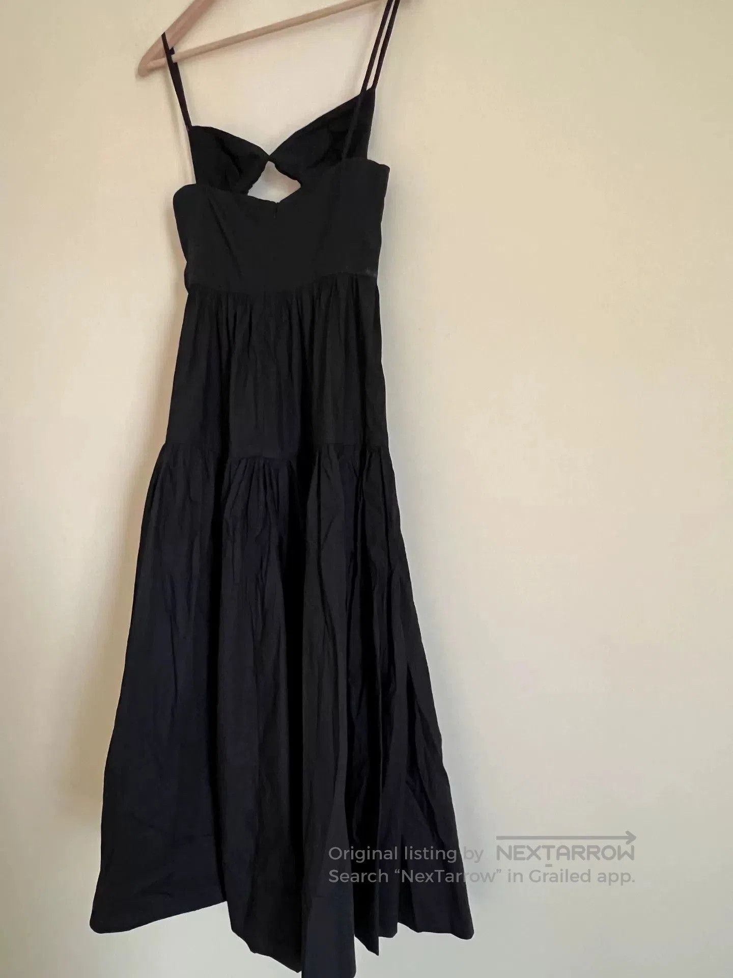 Japanese Brand Long Black Cotton Maxi Dress. Size M / US 6-8 / IT 42-44 - 2 Thumbnail