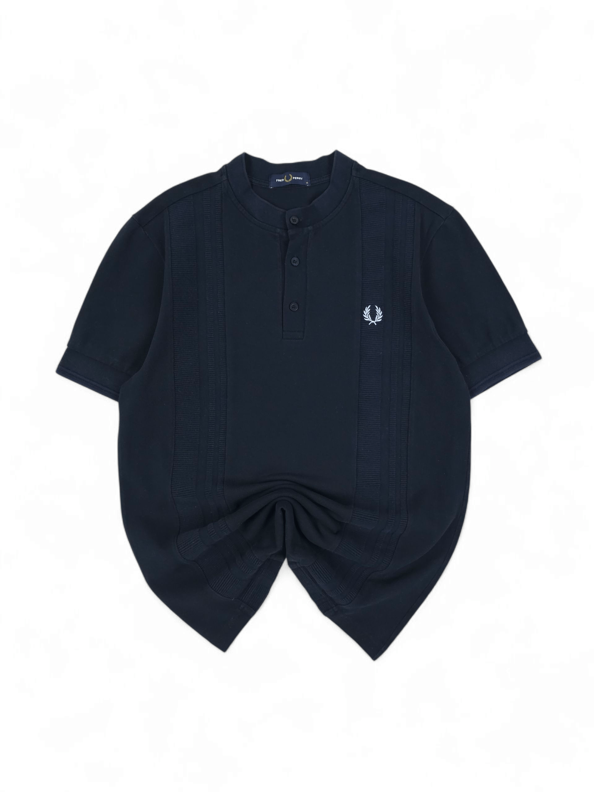 Fred Perry 💎 Fred Perry Casual Navy Button T-shirt Small Logo Basic Size US M / EU 48-50 / 2 - 1 Thumbnail