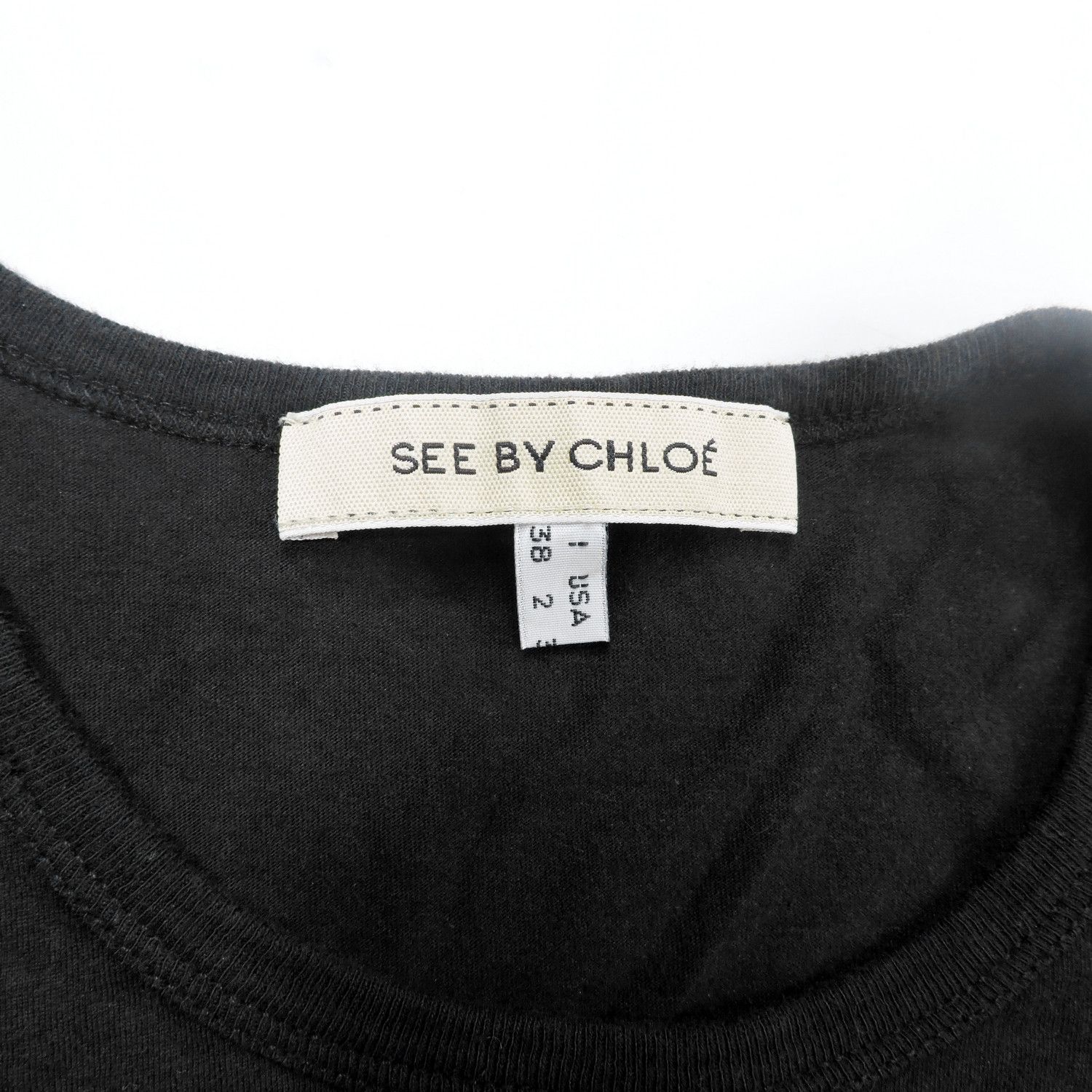 Chloe SEE BY CHLOÉ BIG TYPE LOGO T-SHIRT Size XS / US 0-2 / IT 36-38 - 4 Thumbnail