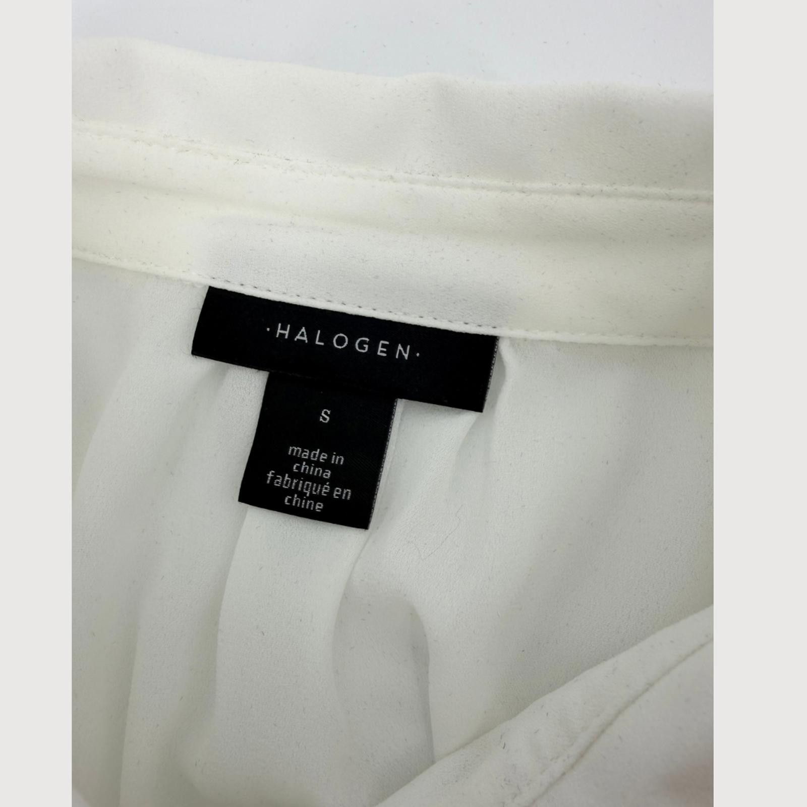 Other Halogen White Button Up Blouse NWT Long Sleeve S Size S / US 4 / IT 40 - 4 Thumbnail