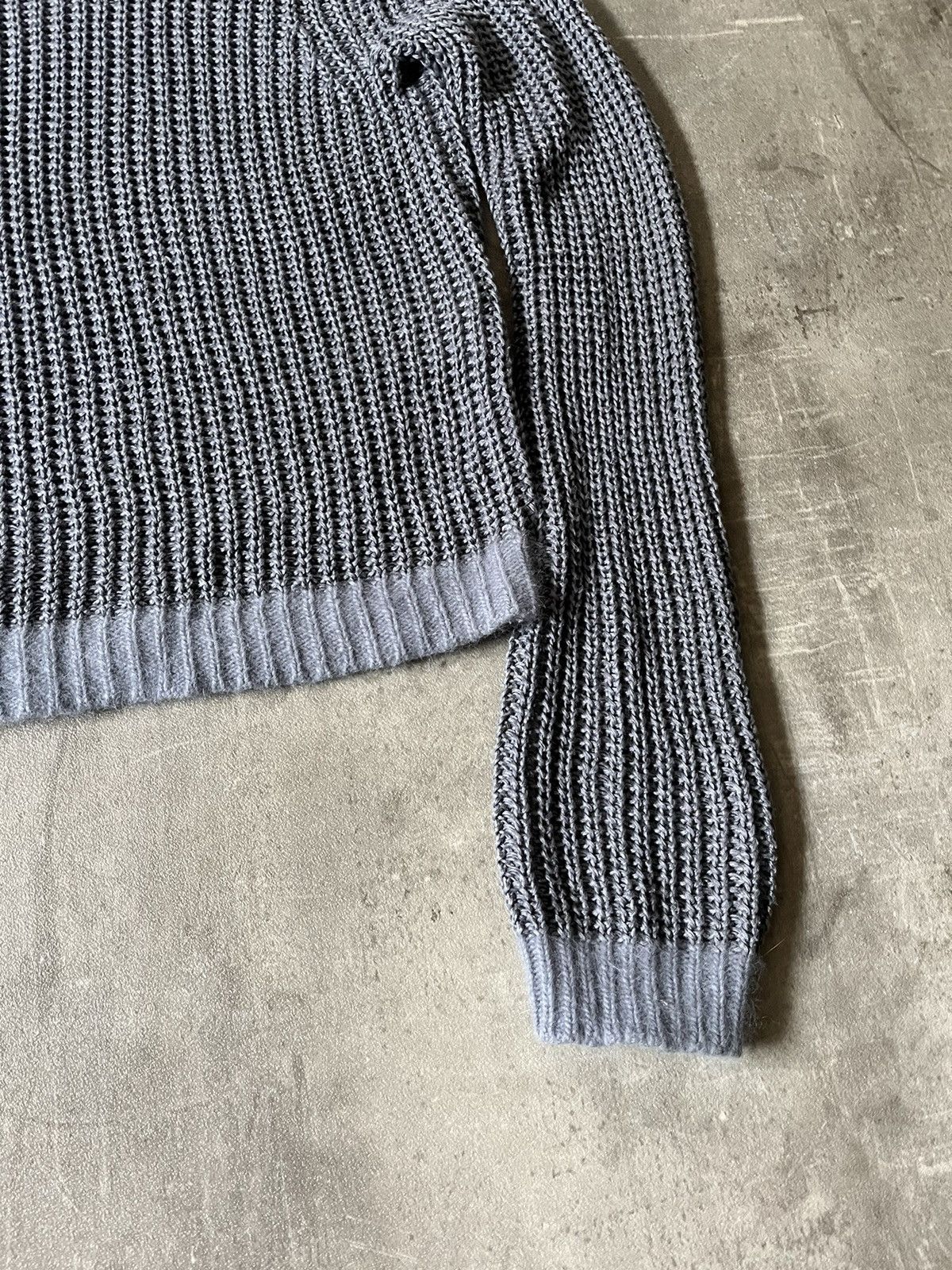 Acne Studios Acne Studios ninon linen sweater blue Grailed