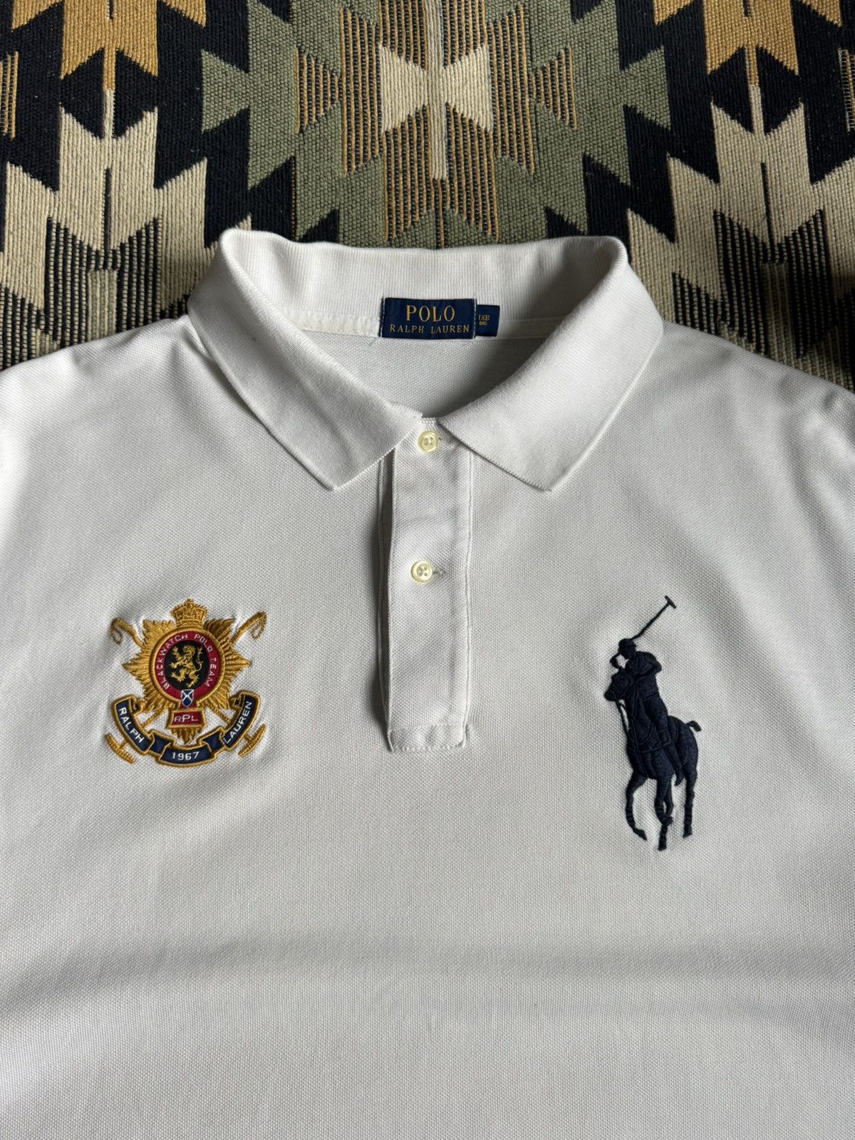 Polo Ralph Lauren Vintage Polo Ralph Lauren Black Watch Big Pony #3 T-shirt Size US XL / EU 56 / 4 - 6 Thumbnail