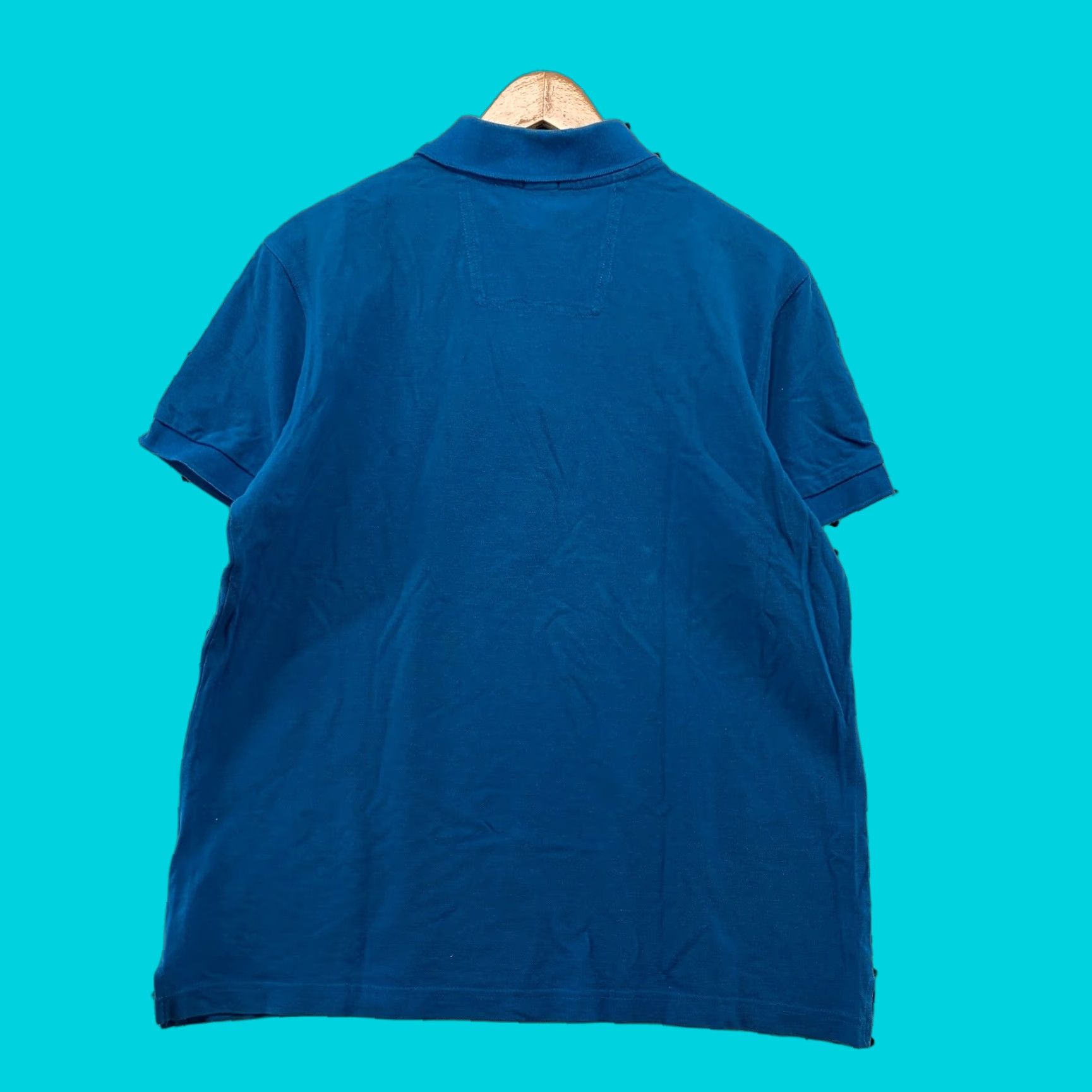 Hugo Boss Hugo BOSS Polo Shirt Mens Large Blue Regular Fit Preppy Work School Shirt MSN? Size US L / EU 52-54 / 3 - 1 Thumbnail
