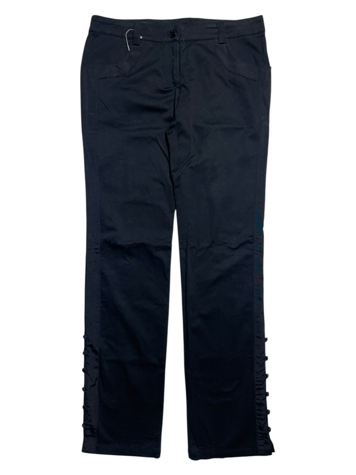 Emporio Armani Emporio Armani - Side Button Split Trousers Size 31" - 1 Thumbnail