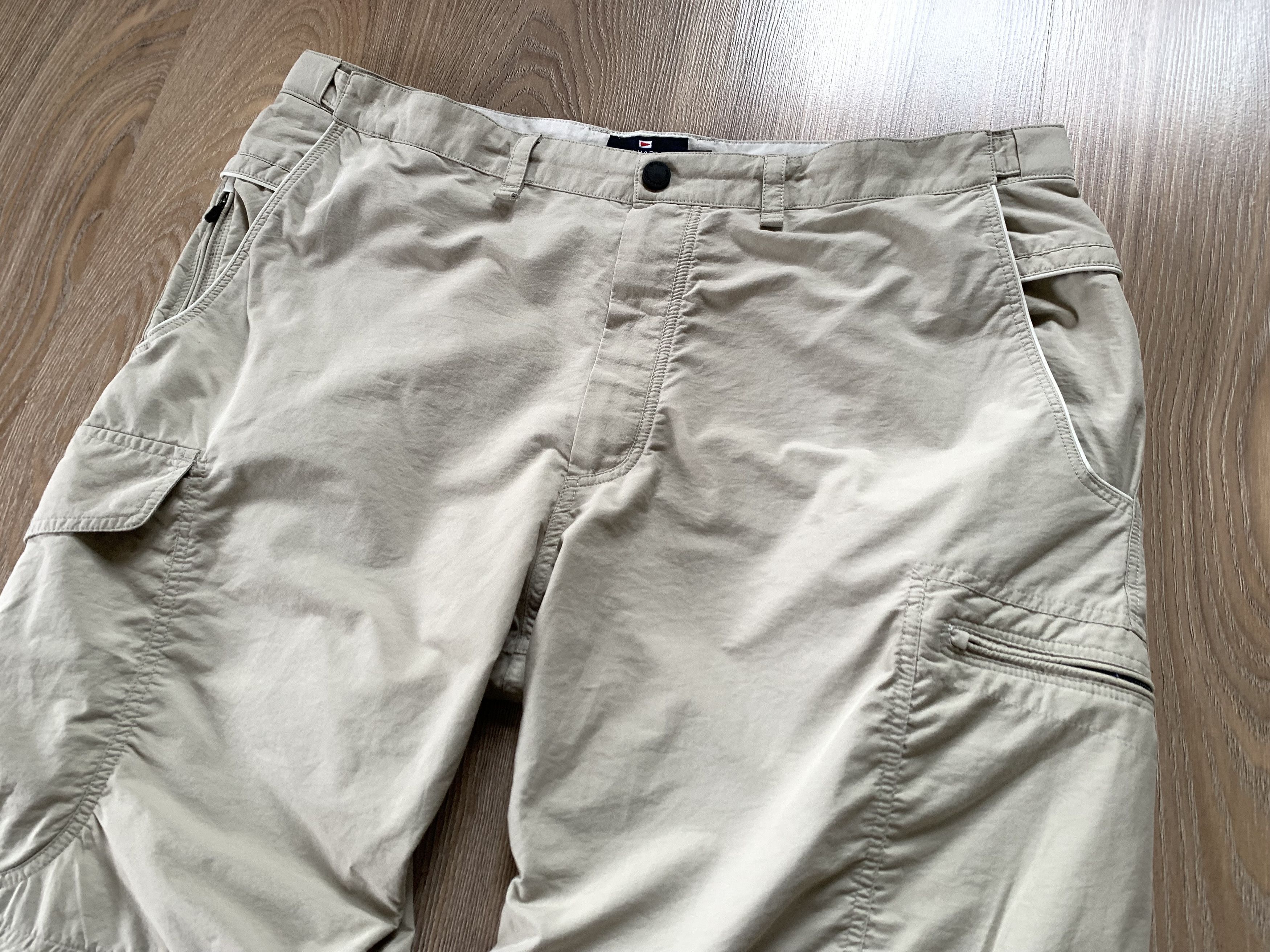 Marks & Spencer Mark&Spencer Active Waist Casual Khaki Cotton Pants Size US 38 / EU 54 - 4 Thumbnail
