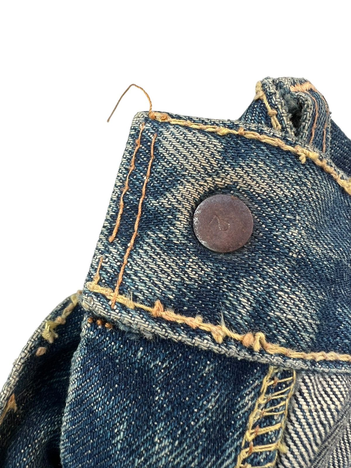 Levi's 60s 70s Levi’s 501 Big E Rust Dirty Mud Denim Selvedge Jeans Size US 32 / EU 48 - 24 Thumbnail