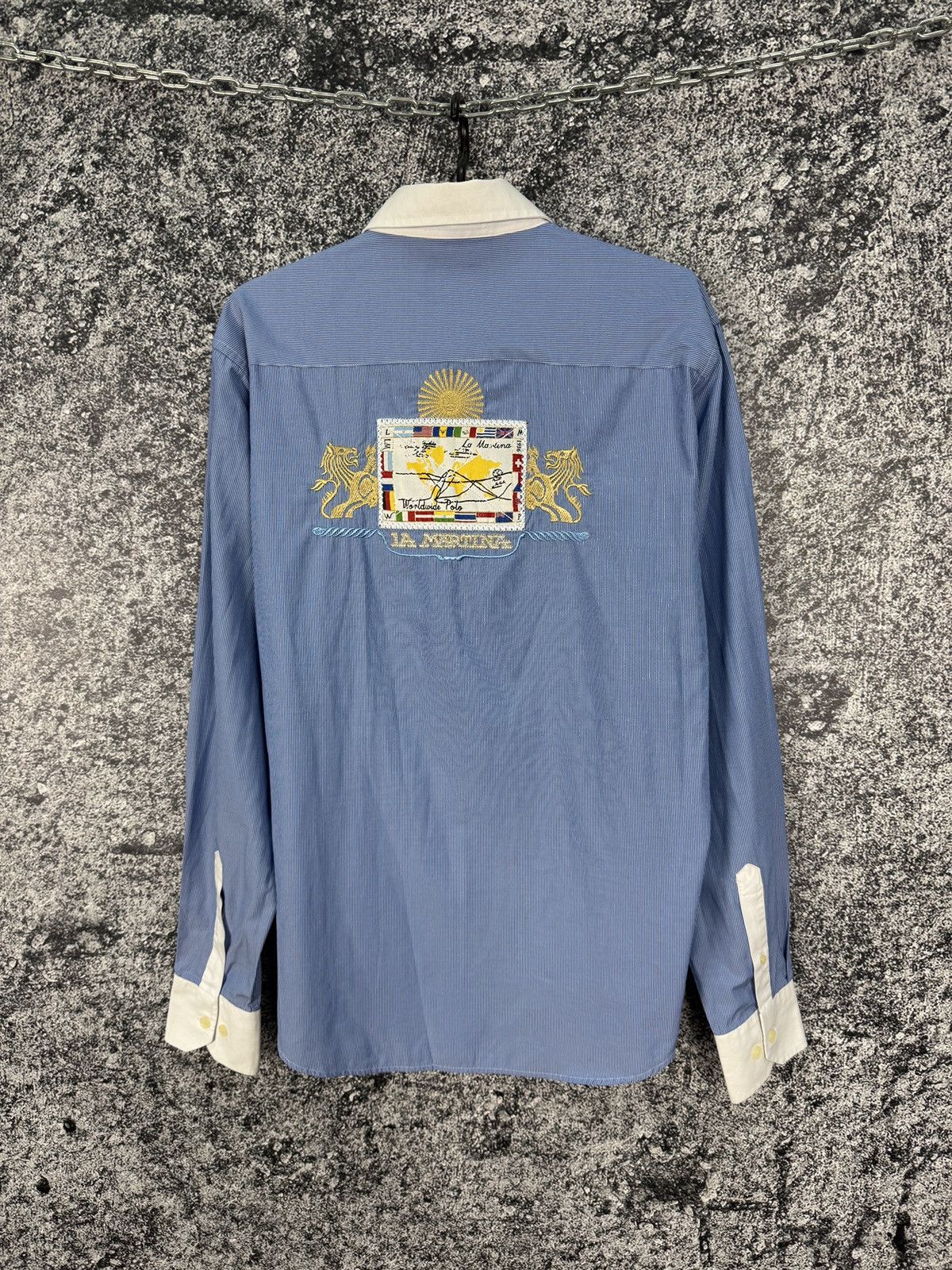 La Martina Men’s La Martina Long Sleeve Shirt Button Up LMWP Size L Size US L / EU 52-54 / 3 - 10 Thumbnail
