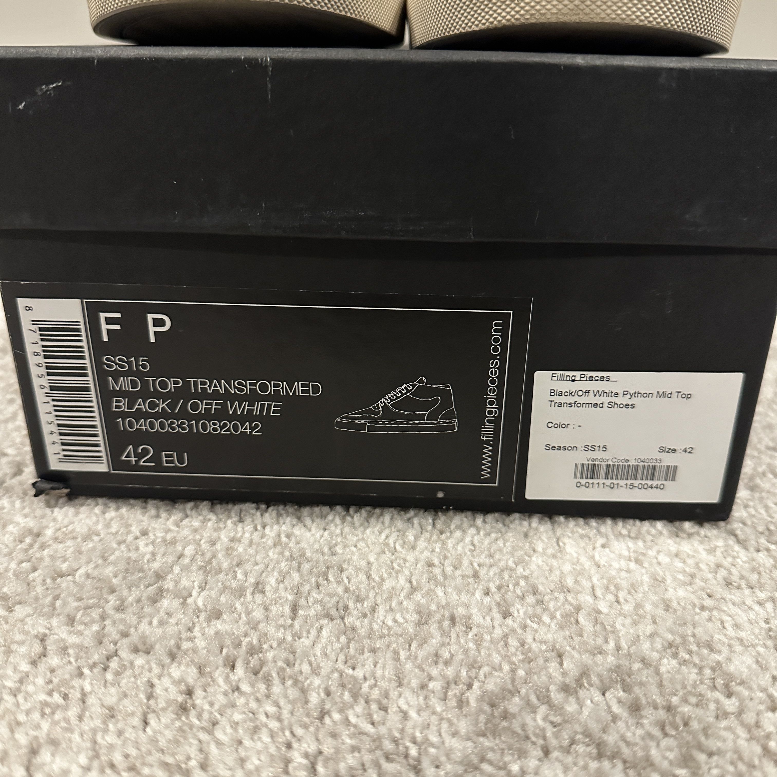 Filling Pieces Filling Pieces Mid Top Transformed Python Black Size US 9 / EU 42 - 7 Thumbnail