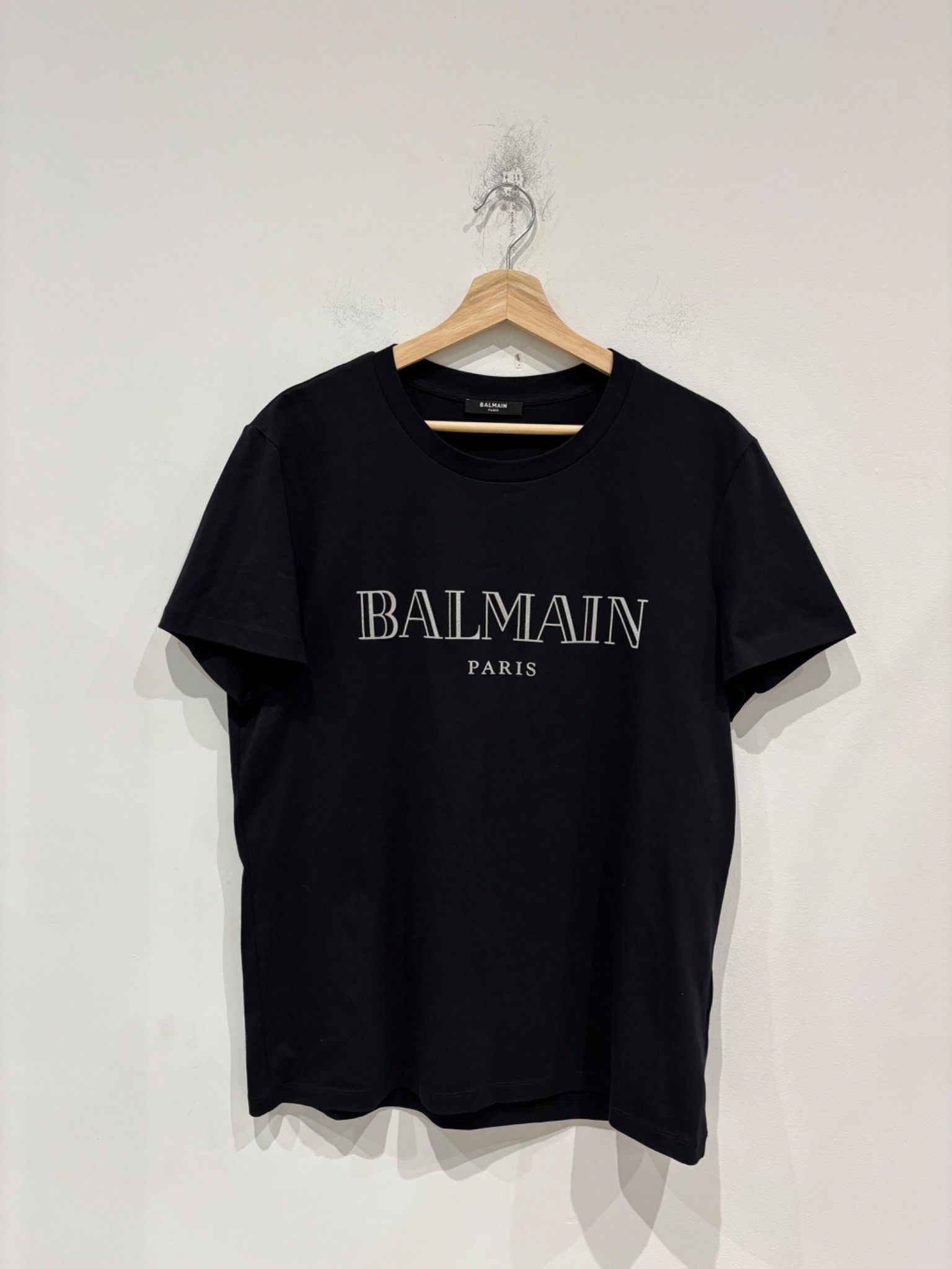 Balmain Balmain Logo Print Shirt Black Size US L / EU 52-54 / 3 - 1 Thumbnail