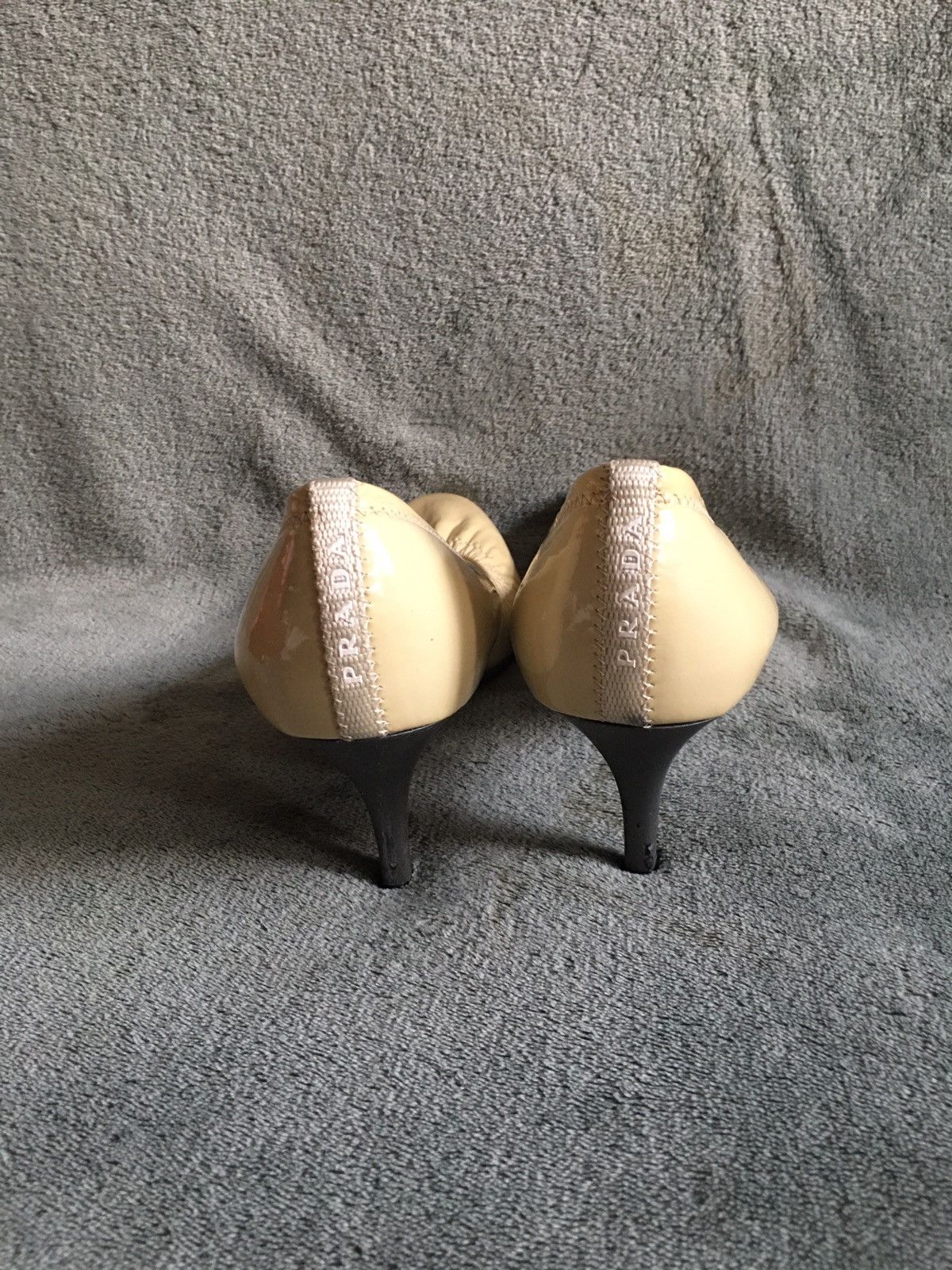 Prada PRADA Vintage Beige Patent Leather Pump Heels EU 41 Size US 11 / IT 41 - 7 Thumbnail