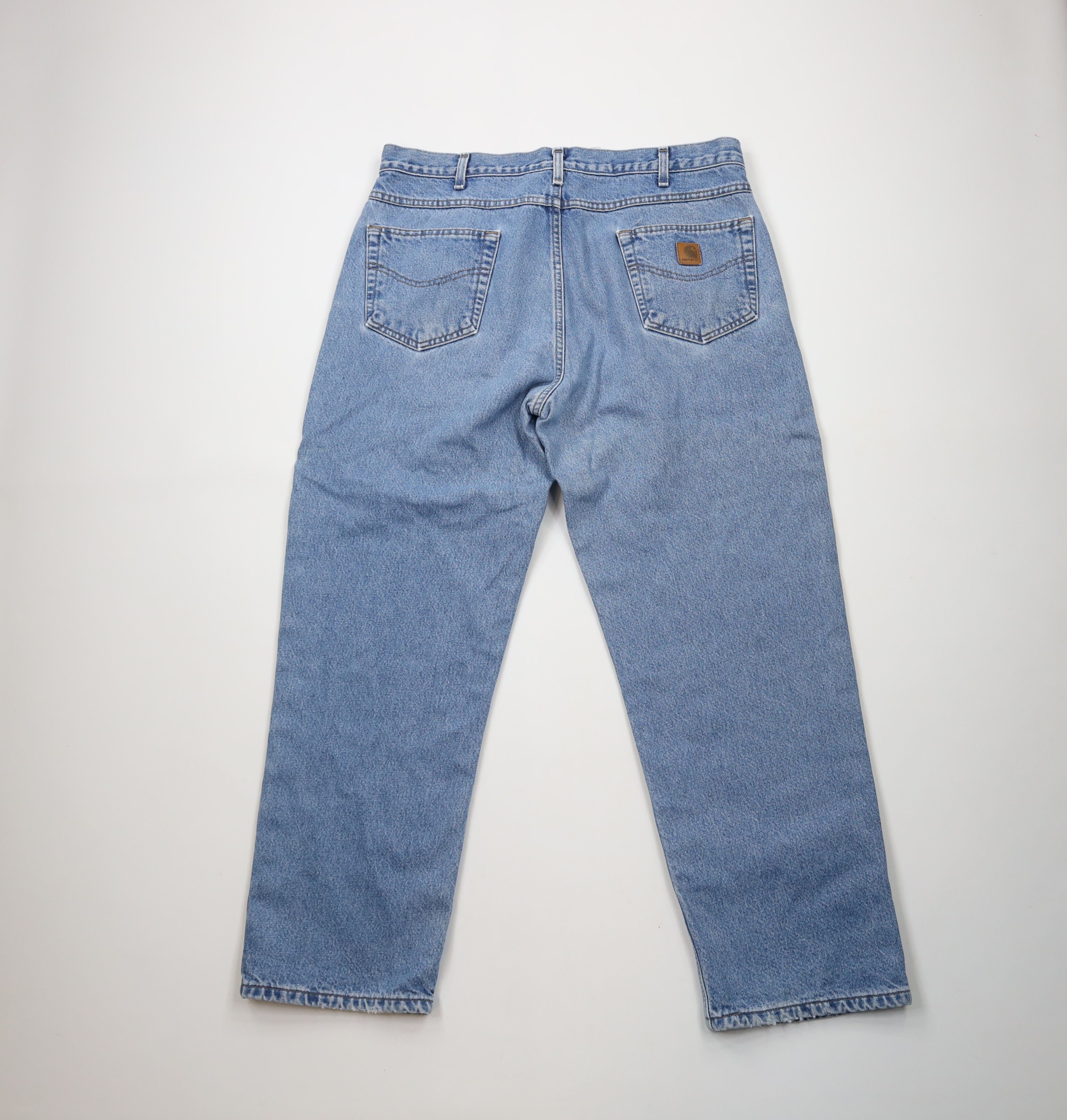 Carhartt × Vintage Vintage Carhartt Flannel Lined Relaxed Fit Wide Leg Jeans Size US 38 / EU 54 - 5 Thumbnail