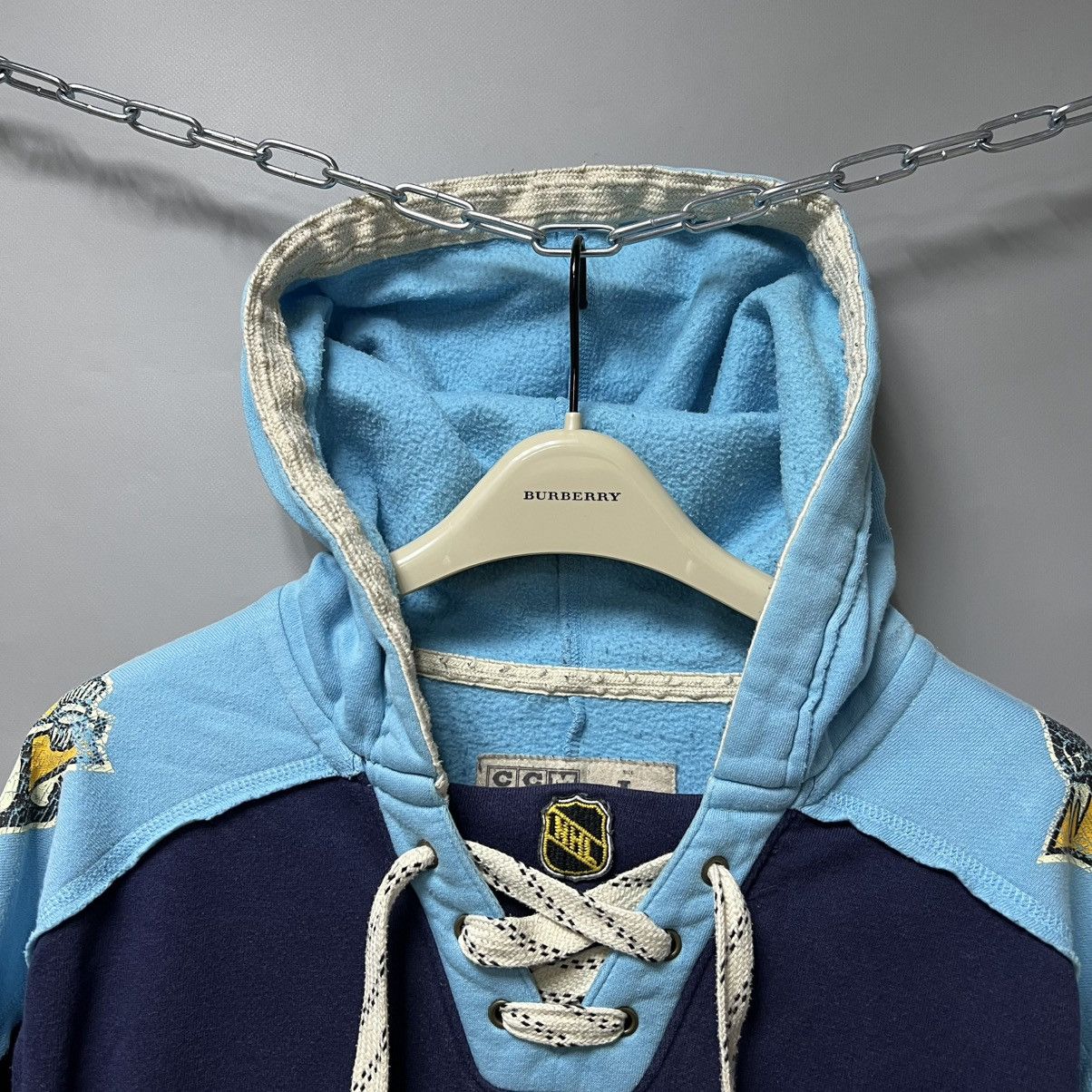 Reebok Reebok CCM Pittsburgh Penguins Hoodie Vintage 90s Style y2k Size US L / EU 52-54 / 3 - 3 Thumbnail