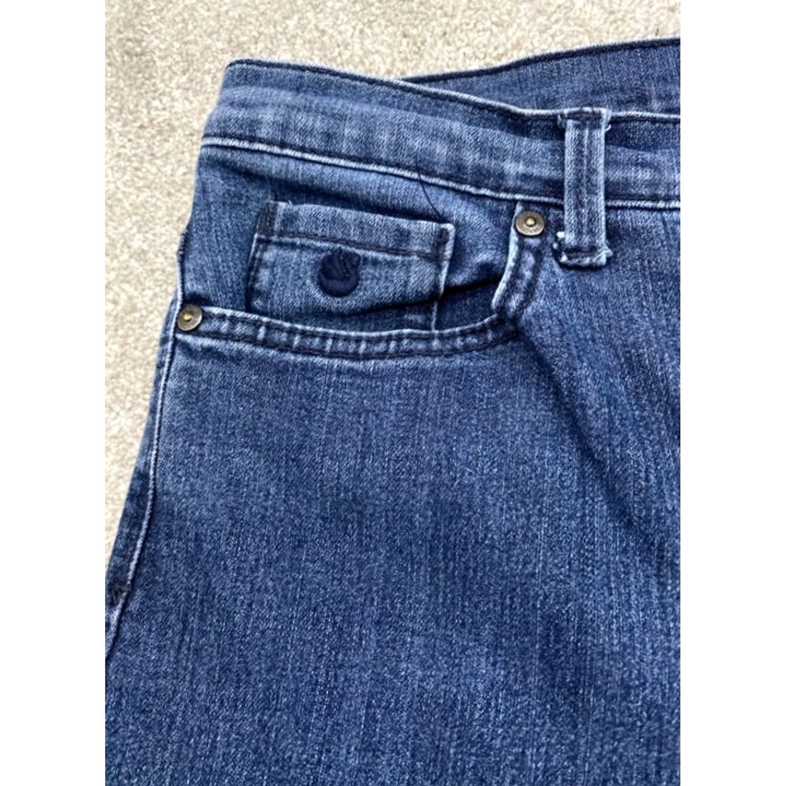Gloria Vanderbilt Gloria Vanderbilt Amanda Jeans Womens 10 Blue Denim Stretch 5825 Regular 31x30 Inseam 30 5-Pocket Design Straight Shirt Size 24" / US 00 / IT 34 - 4 Thumbnail