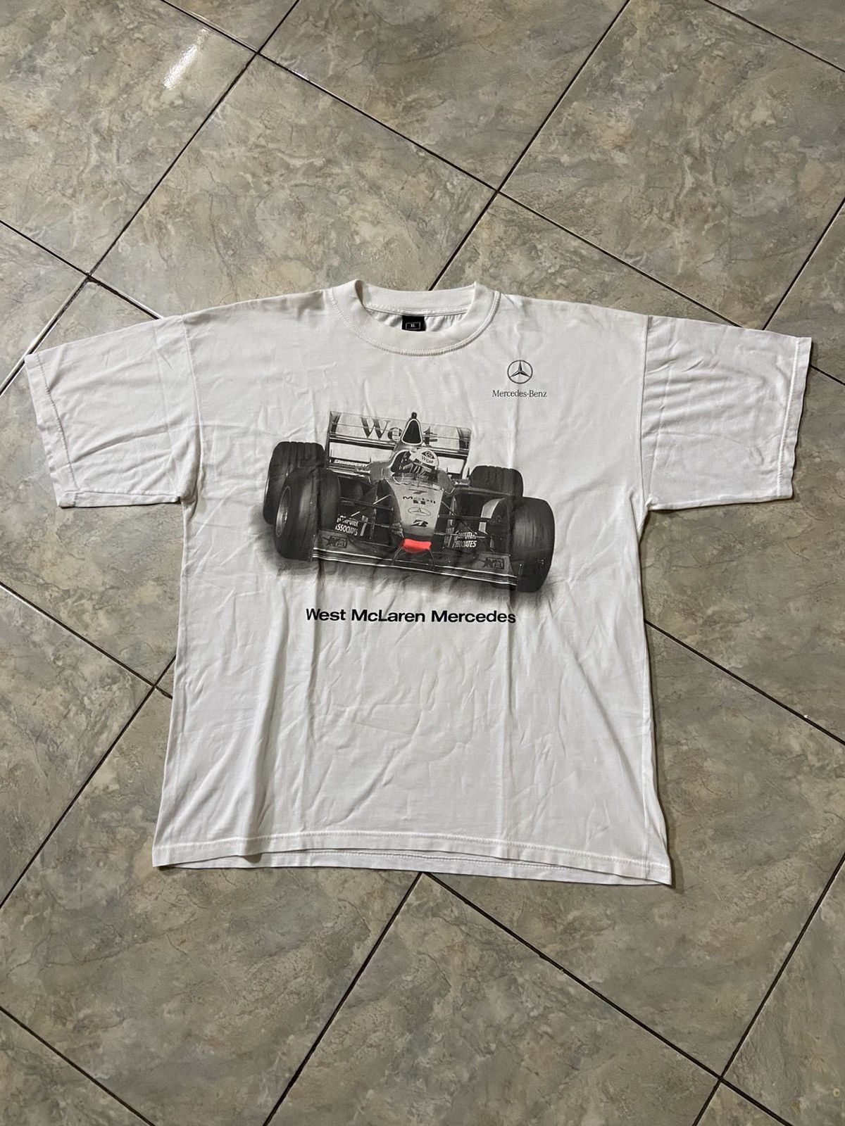Mercedes-Benz Vintage 1998 West McLaren Mercedes MP4/13 Size US XL / EU 56 / 4 - 1 Thumbnail