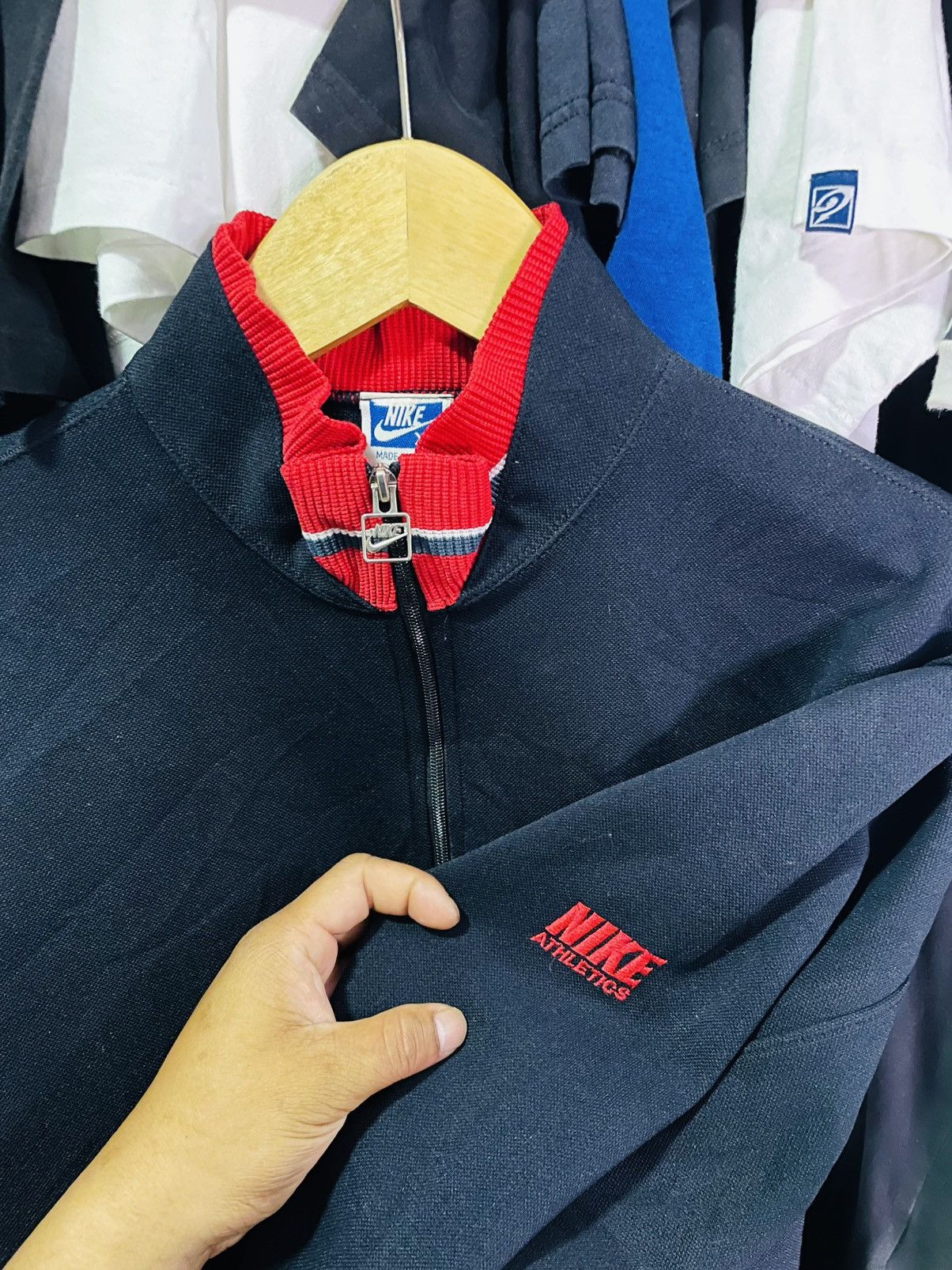 Nike Vintage 80s Nike Track Jacket Size US M / EU 48-50 / 2 - 3 Thumbnail