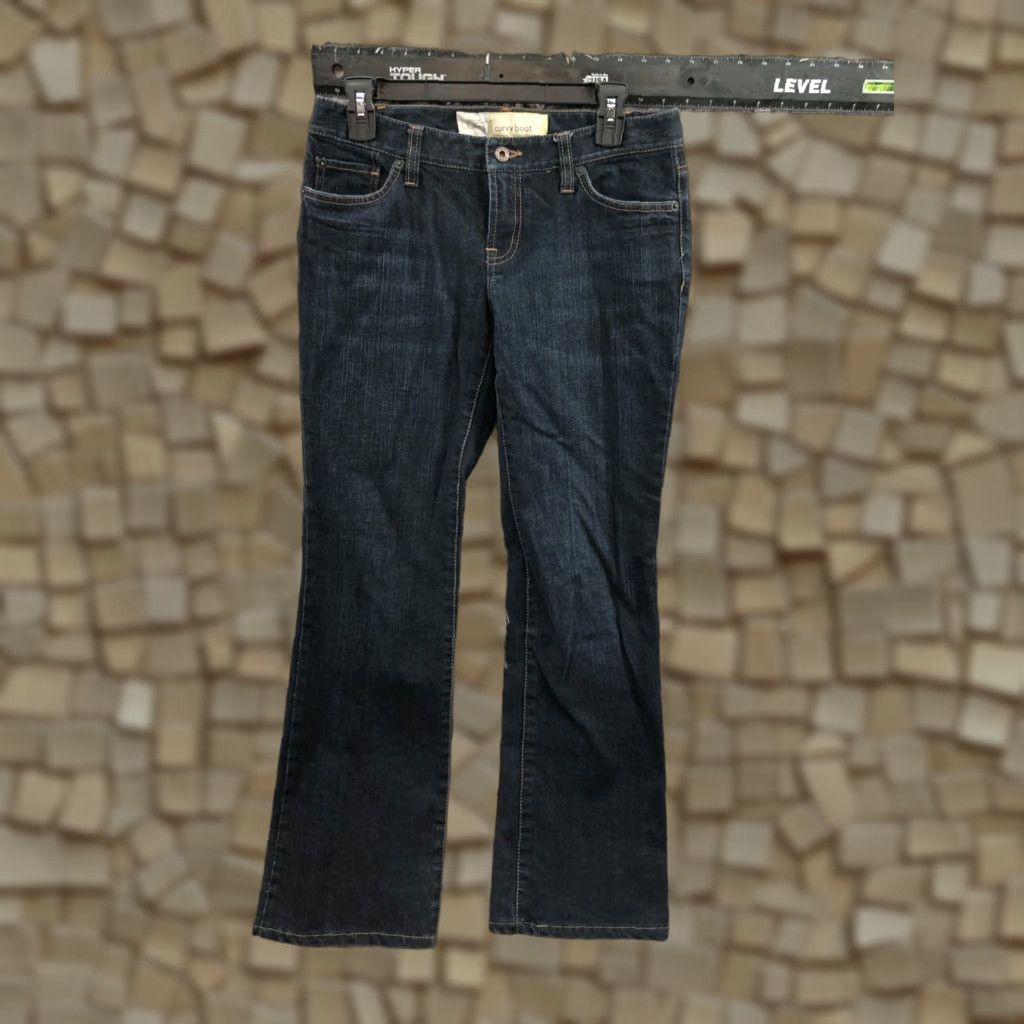 Loft LOFT Jeans Bootcut Dark Wash Blue Size 4 Womens Regular 29x30 Cotton Denim 5-Pocket Size 27" / US 4 / IT 40 - 1 Thumbnail