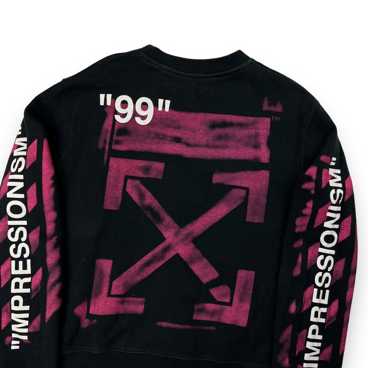 Off-White Off-White Impressionism Arrows Sweatshirt Size US S / EU 44-46 / 1 - 1 Thumbnail