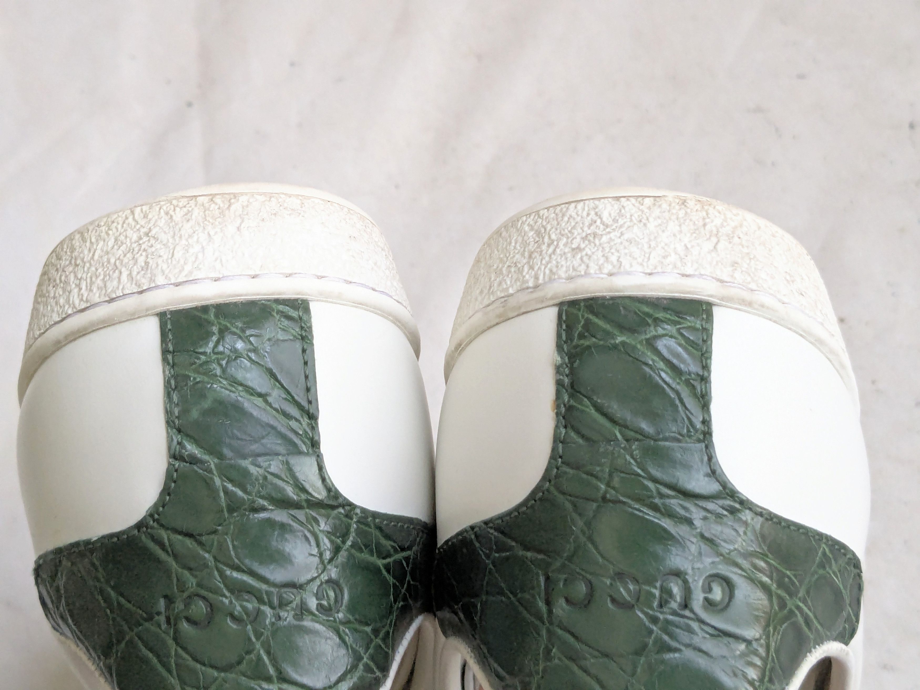 Gucci Gucci Ace Sneakers 7 White Leather Low 386750 Size US 7 / EU 40 - 14 Thumbnail