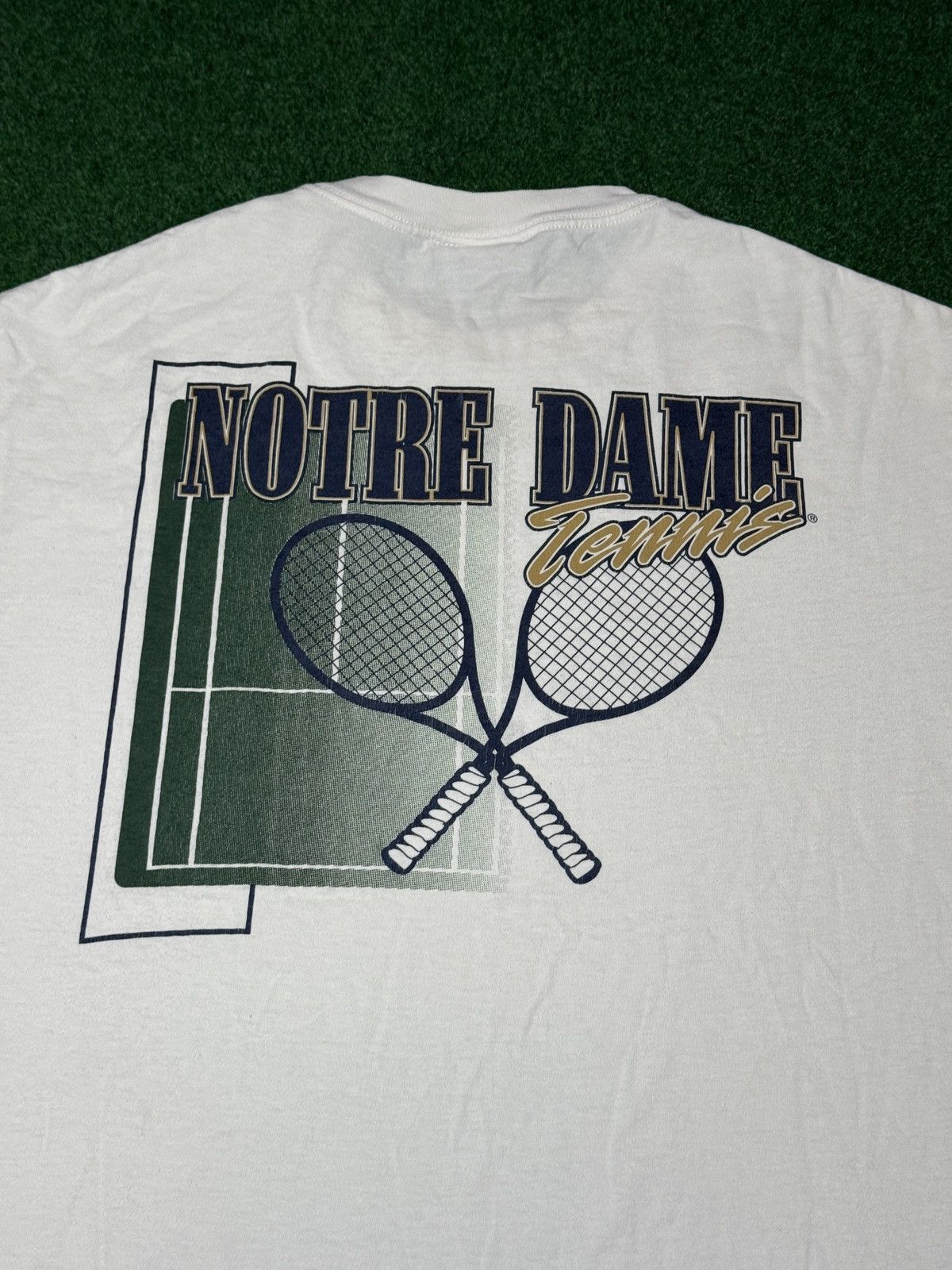Jansport Vintage 90s Notre Dame Irish Tennis Jansport CollegeT Shirt Size US L / EU 52-54 / 3 - 4 Thumbnail