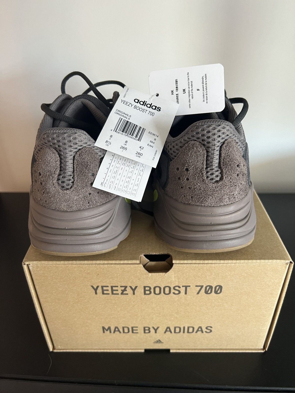 Adidas YEEZY BOOST 700 MAUVE Size US 8.5 / EU 41-42 - 9 Thumbnail