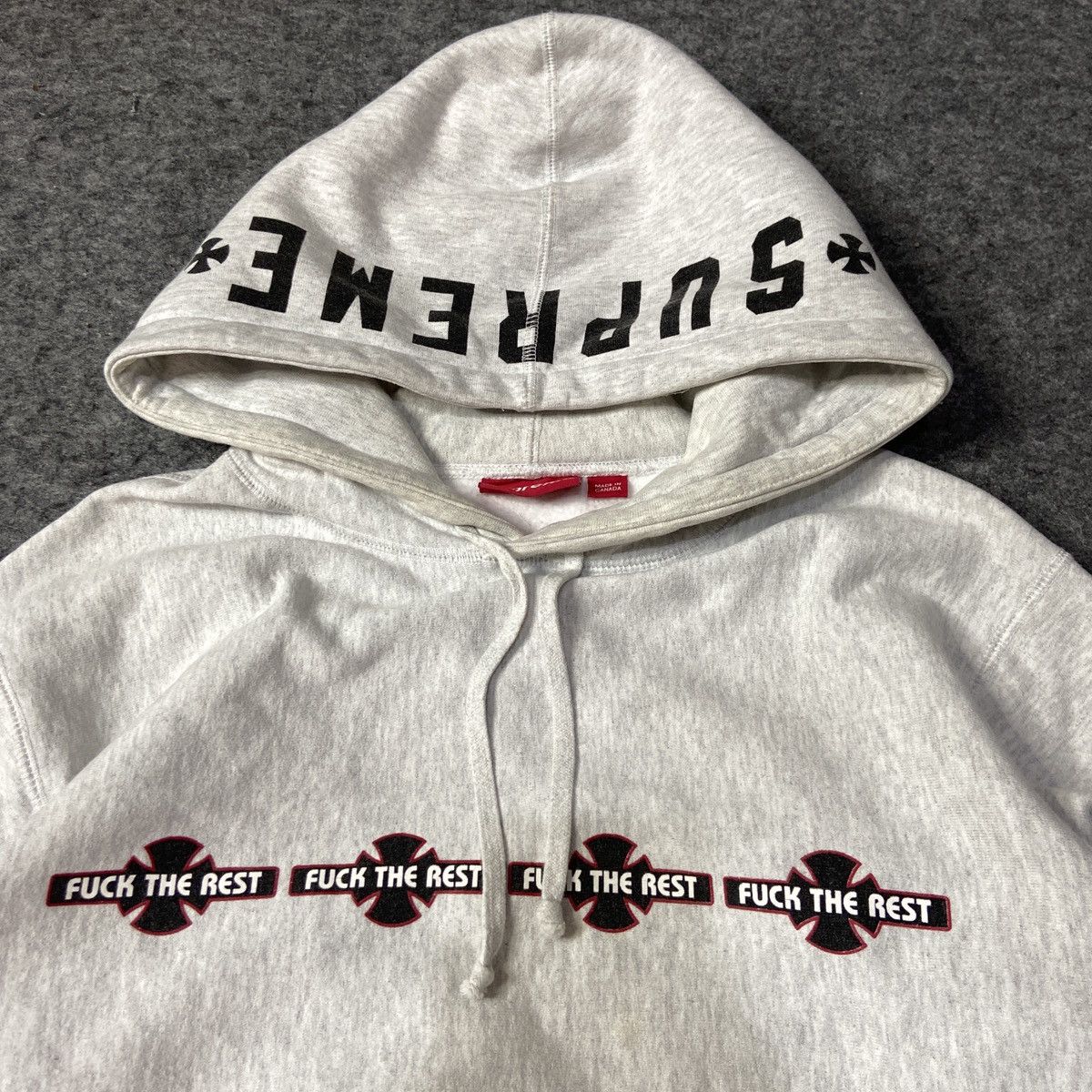 supreme×independent FUCK THE REST パーカー Supreme Independent Fuck the Rest Crewneck Black Men's - FW17 - US