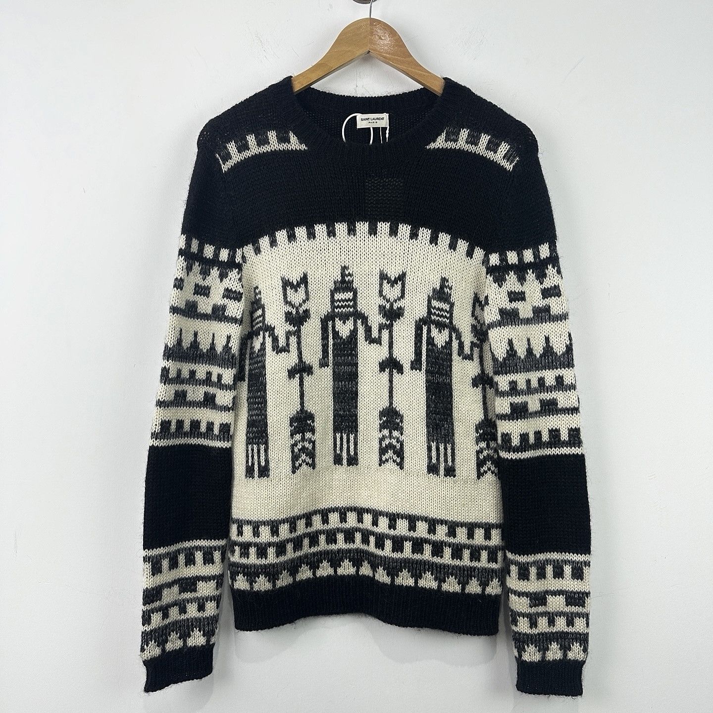 Saint Laurent Paris Saint Laurent Graphic Pattern Sweater Size XS Size US XS / EU 42 / 0 - 1 Thumbnail