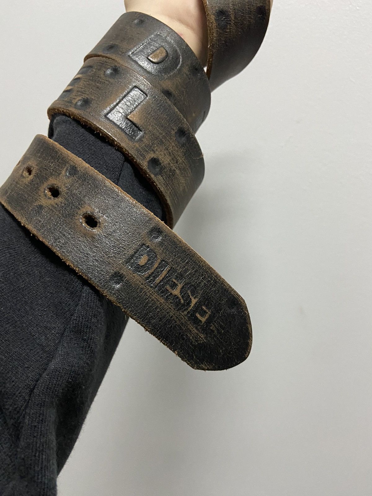小物 DIESEL leather BELT BIG LOGO BK vintage 小物 DIESEL leather BELT BIG LOGO BK vintage Vintage Diesel