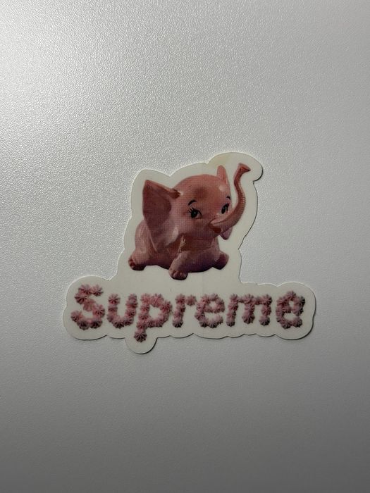 Supreme hot sale elephant sticker