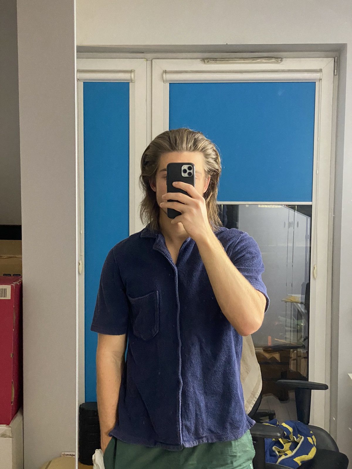 Acne Studios Acne Studios Short Sleeve Jefh PSS18 Towel Vacation Shirt Size US M / EU 48-50 / 2 - 8 Thumbnail