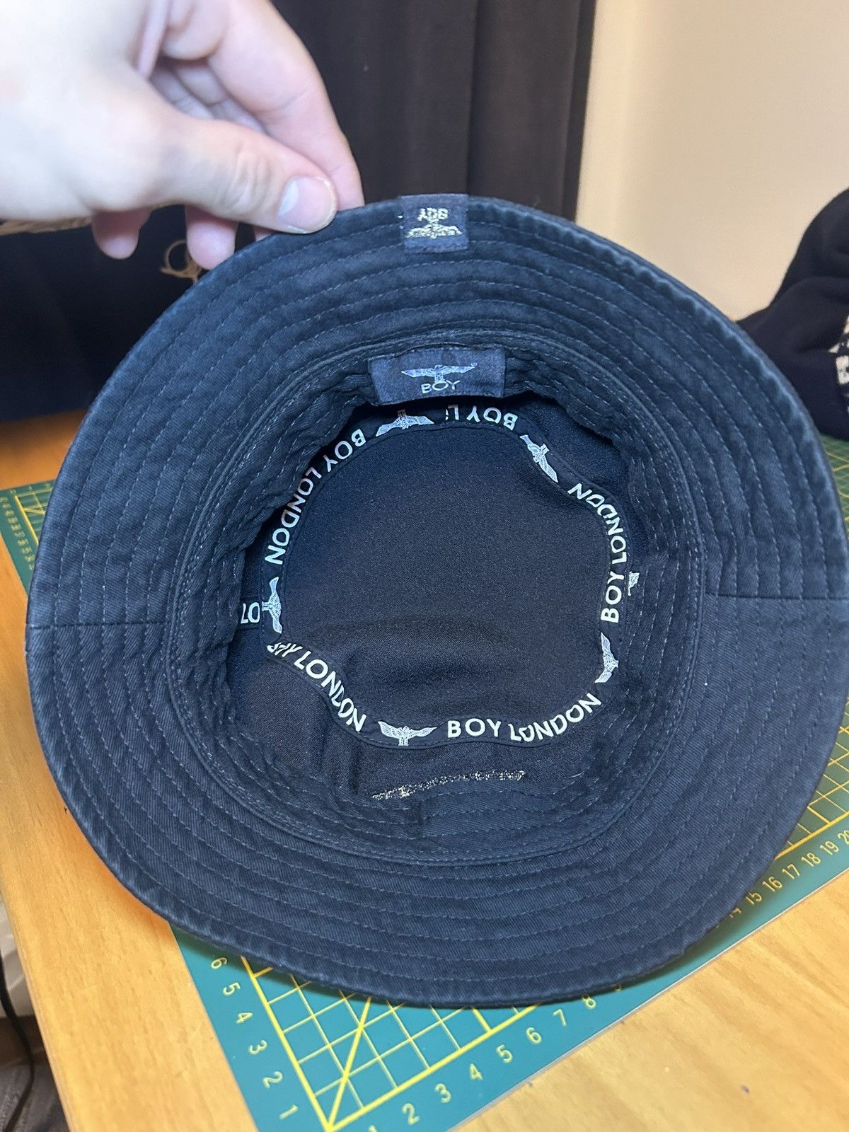 Boy London Boy London Stitch Logo Bucket Hat Size ONE SIZE - 6 Thumbnail