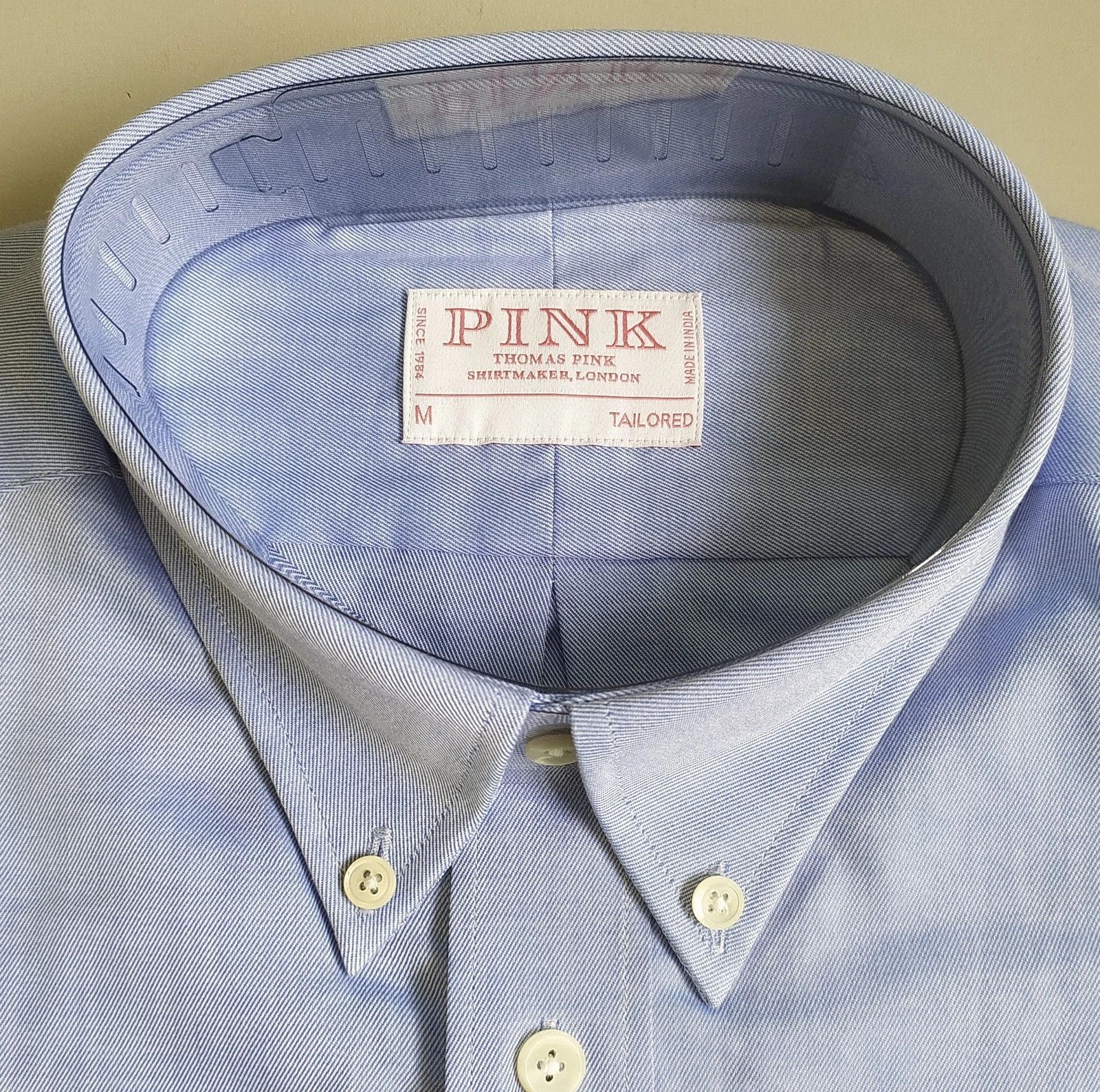 Thomas Pink Thomas Pink Tailored Fit Smart Casual Superfine Shirt T 0053 Size US M / EU 48-50 / 2 - 3 Thumbnail
