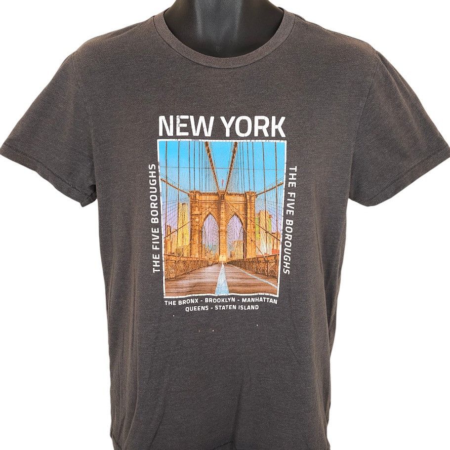 Aeropostale New York City T Shirt Mens Size Medium Gray The Five Borough Size US M / EU 48-50 / 2 - 1 Thumbnail