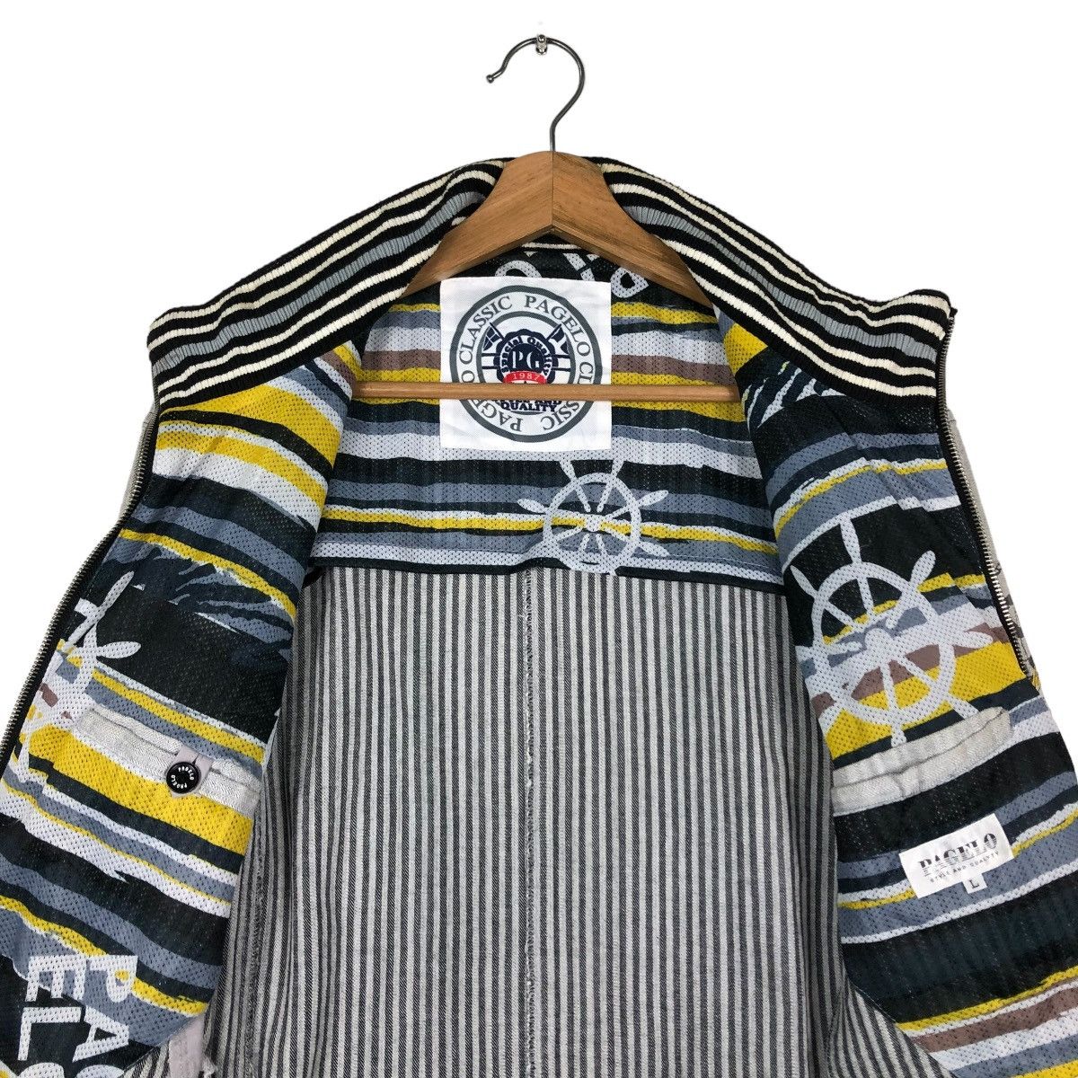 Hysteric Glamour 🔥VINTAGE BIKER JACKET PAGELO JAPAN BIG LOGO Size US L / EU 52-54 / 3 - 14 Thumbnail