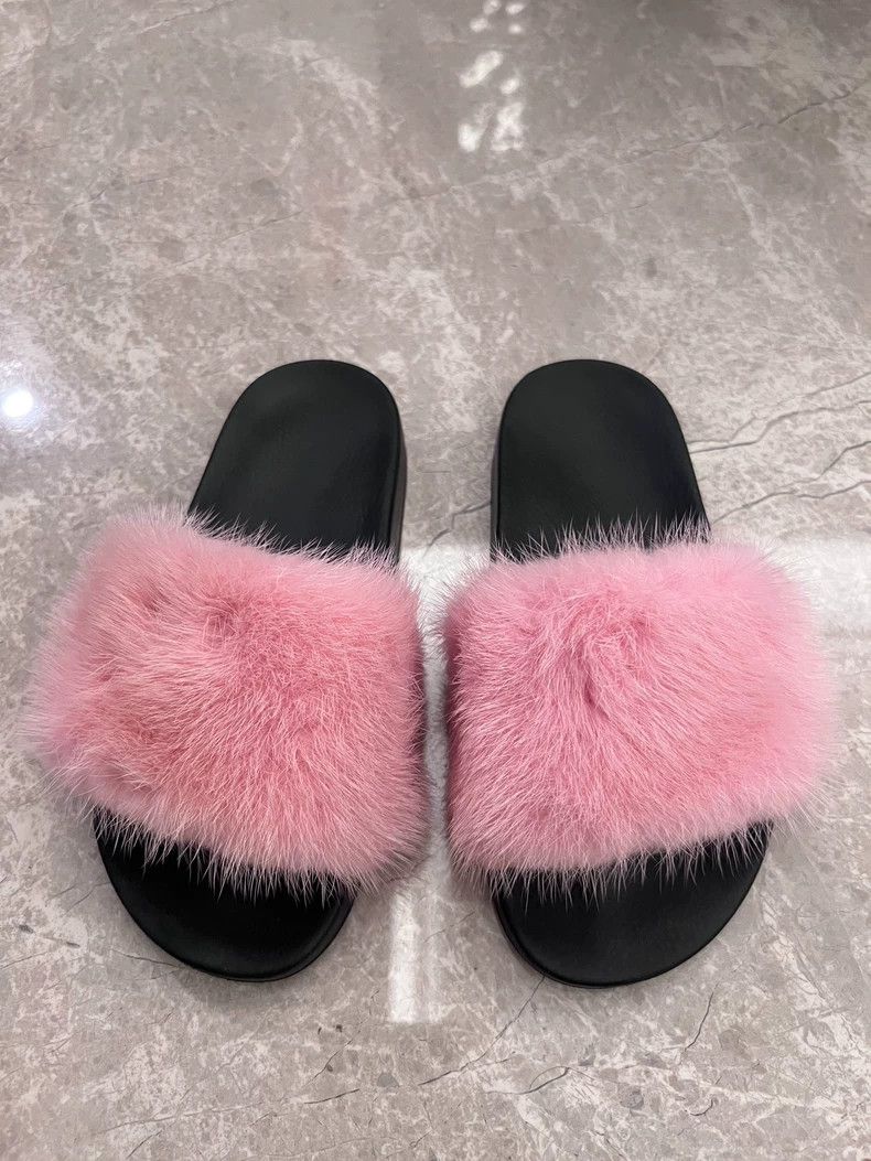 Givenchy Givenchy Pink Slippers with Black Soles, Made in Italy. So Size US 5.5 / IT 35.5 - 1 Thumbnail