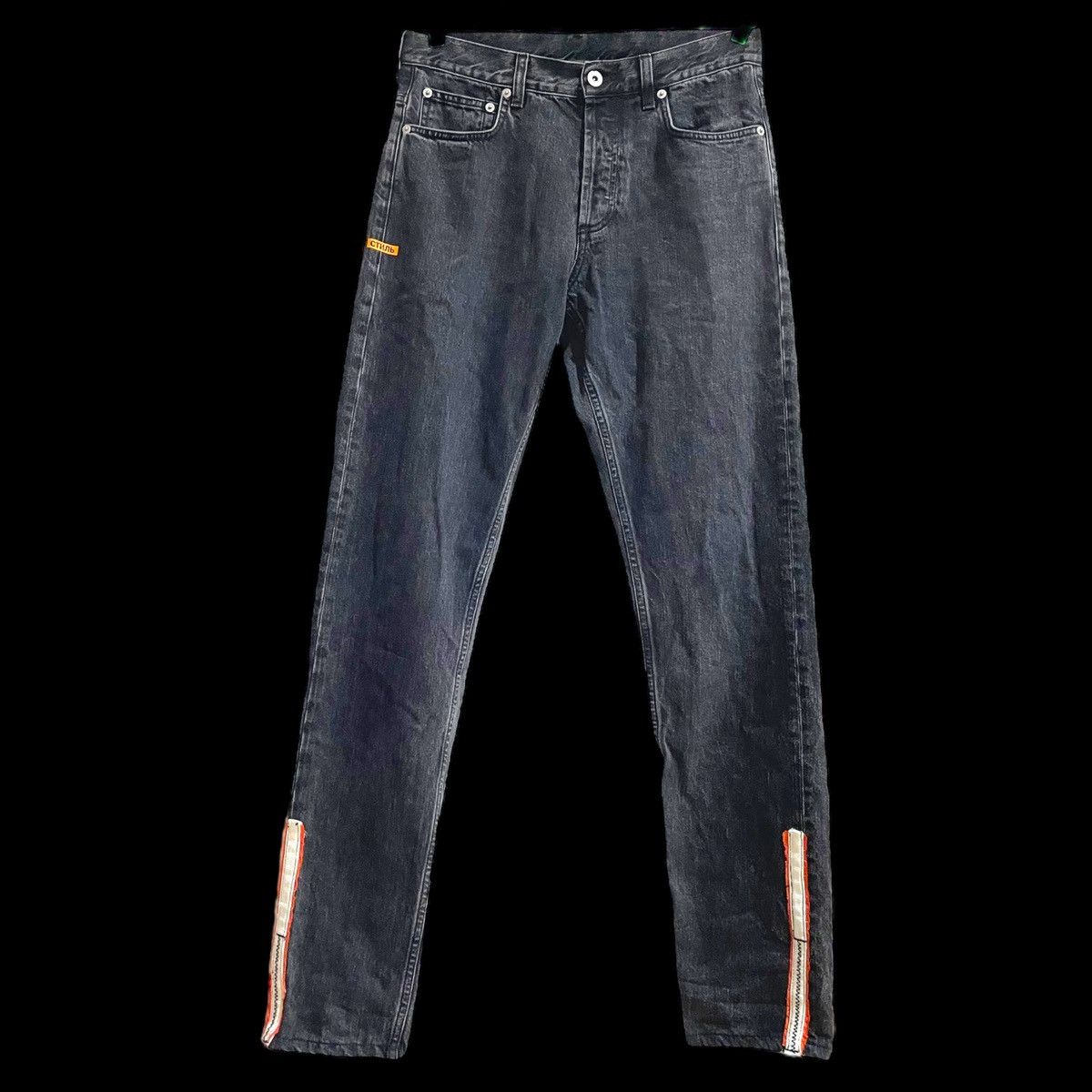 Heron Preston Laced Hem - Denim Jeans - HMYA001S18639051 Size US 32 / EU 48 - 1 Thumbnail