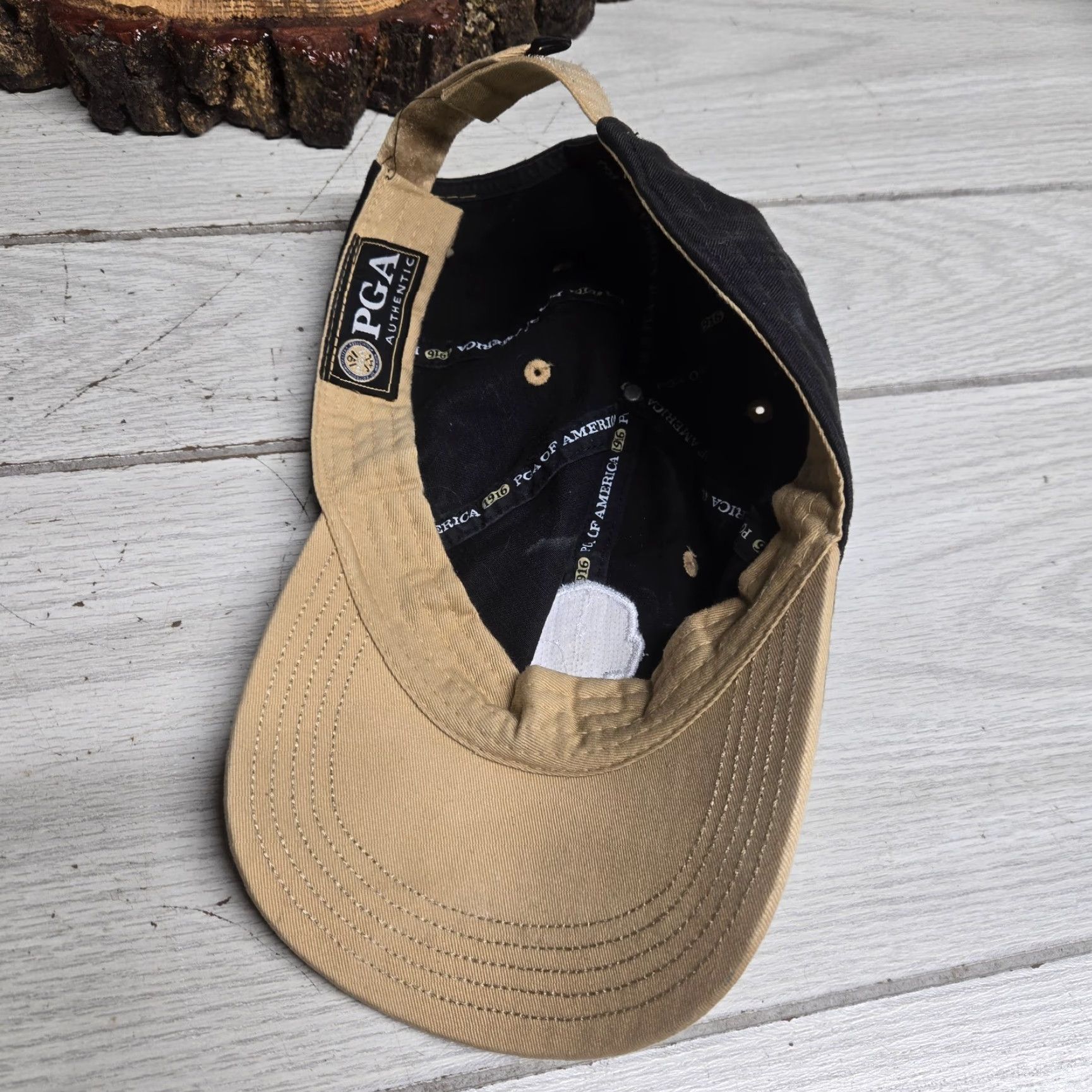 Vintage VINTAGE Ahead Golf Hat Unisex Adults Summer Cotton 2012 Ryder Cup Medinah CC Stretch Adjustable Black Size ONE SIZE - 5 Thumbnail