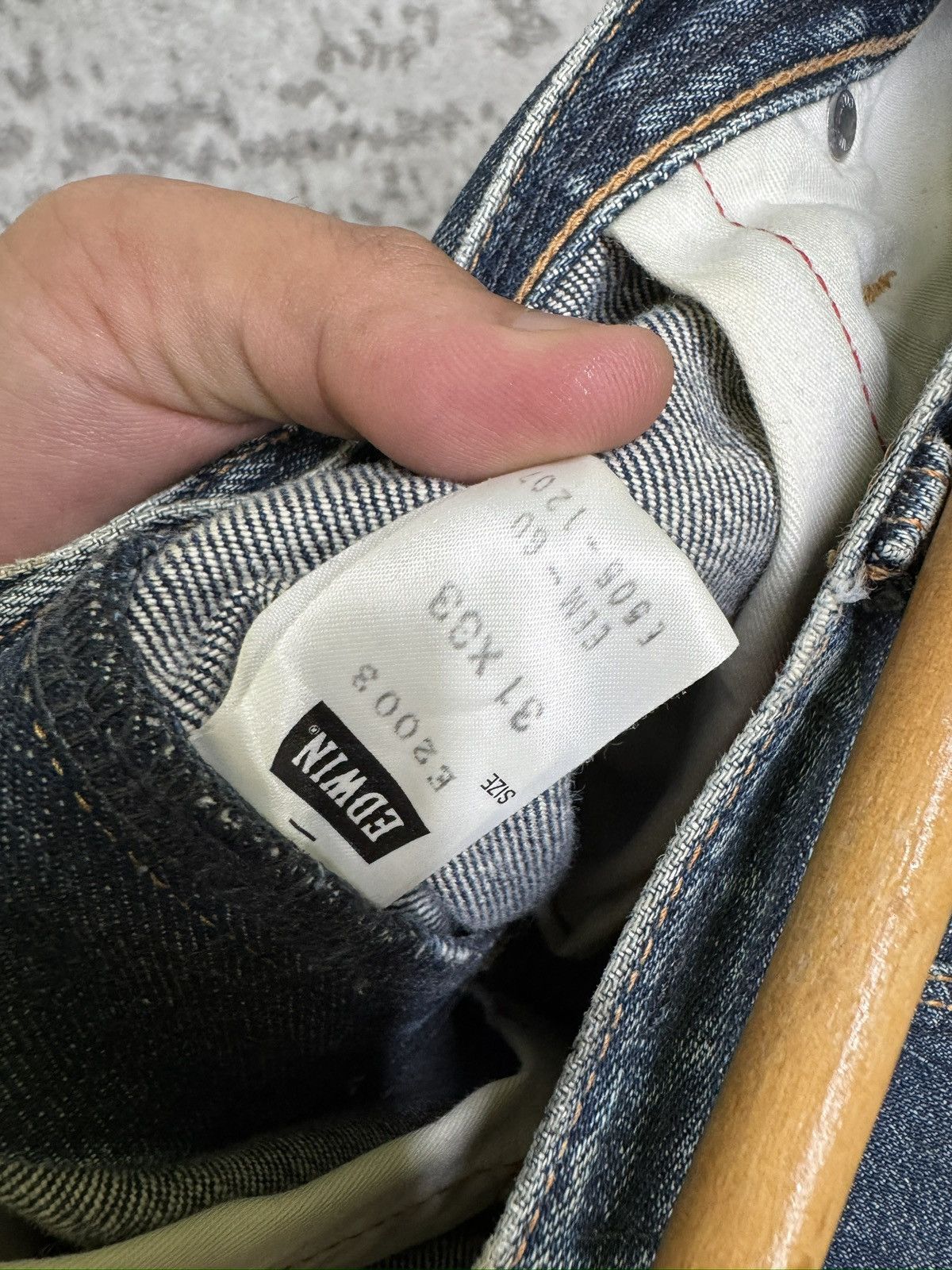 Edwin Vintage Edwin E-Function J-Cut Twisted Leg Jeans Size US 30 / EU 46 - 14 Thumbnail