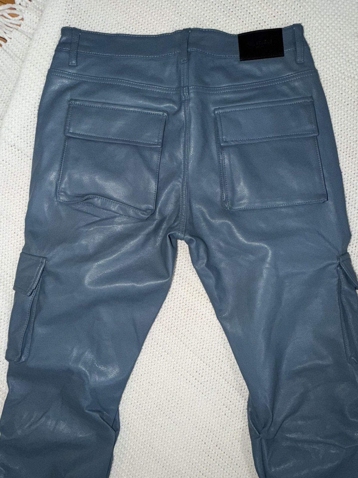 Valabasas Valabasas blue leather pants Size US 34 / EU 50 - 2 Thumbnail