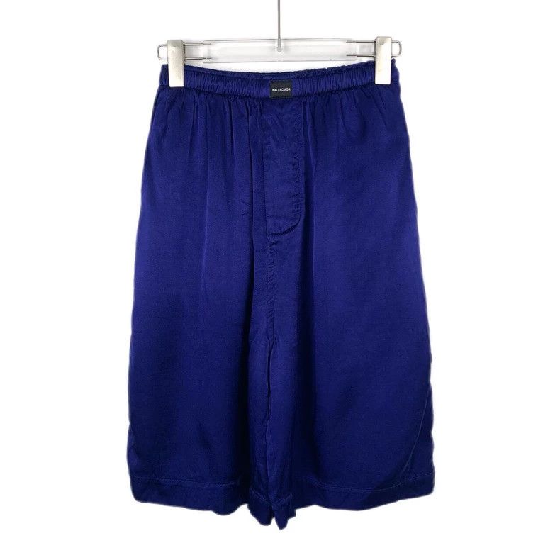 Balenciaga Balenciaga Blue logo lettered cotton slacks Size 42" / US 20 - 1 Thumbnail
